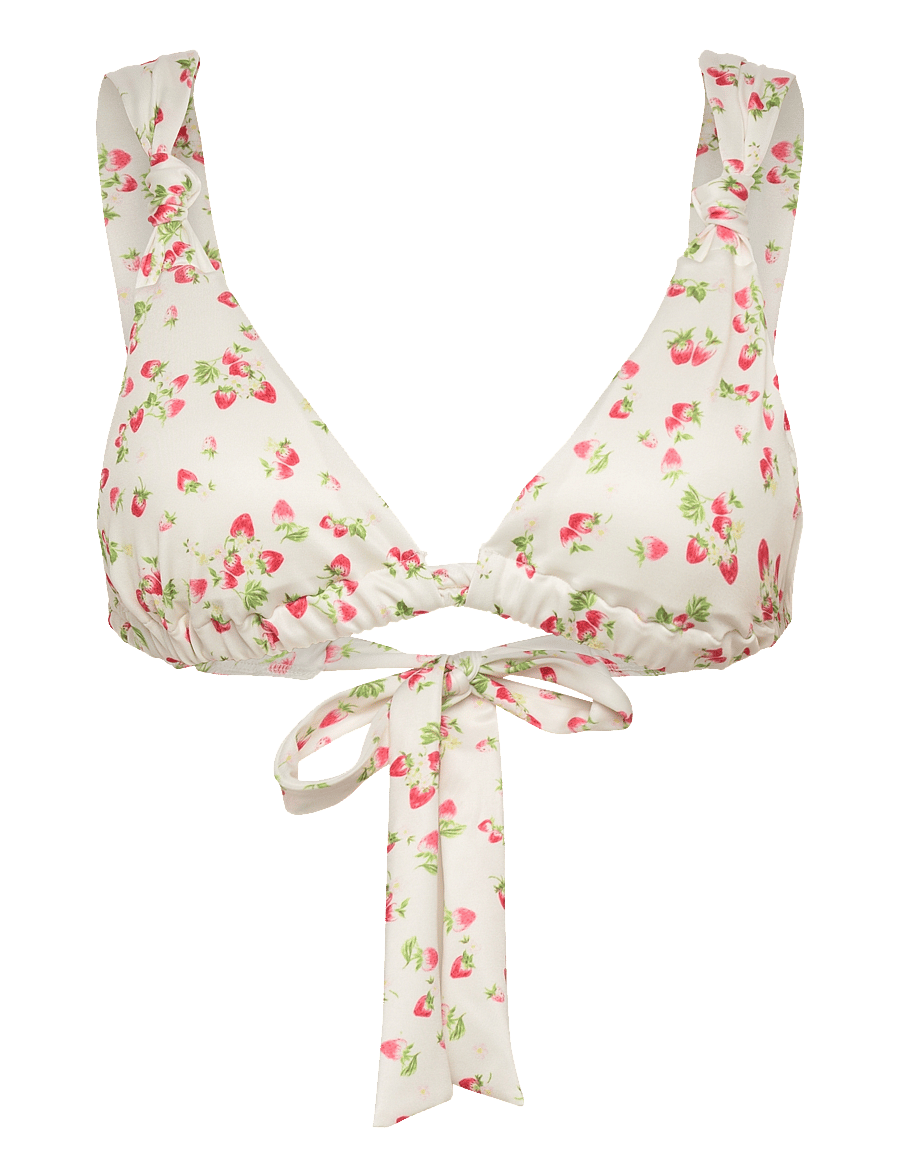 Gina Tricot - Wide strap bikini top - trekantsbikinier - strawberry (0303) - 0