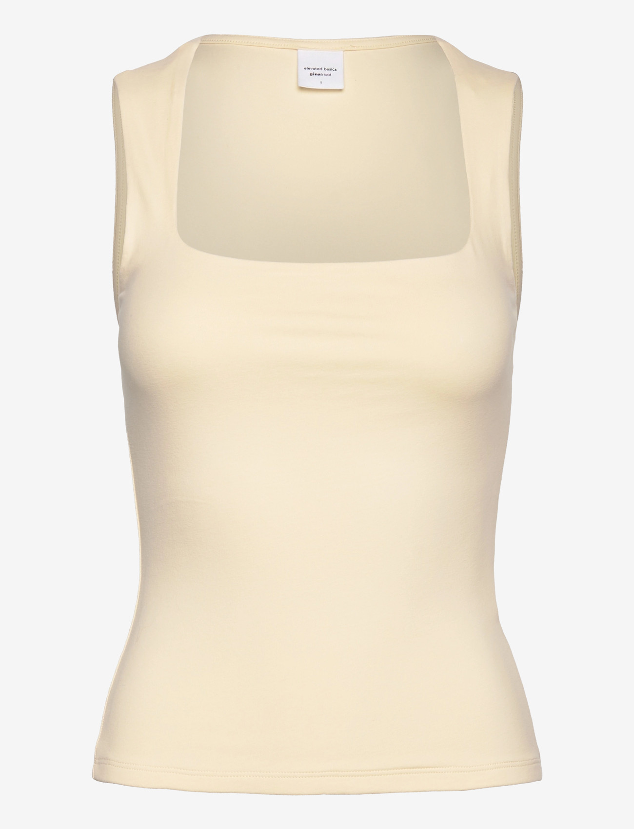 Gina Tricot - Square neck tank top - linnen - afterglow (7209) - 1