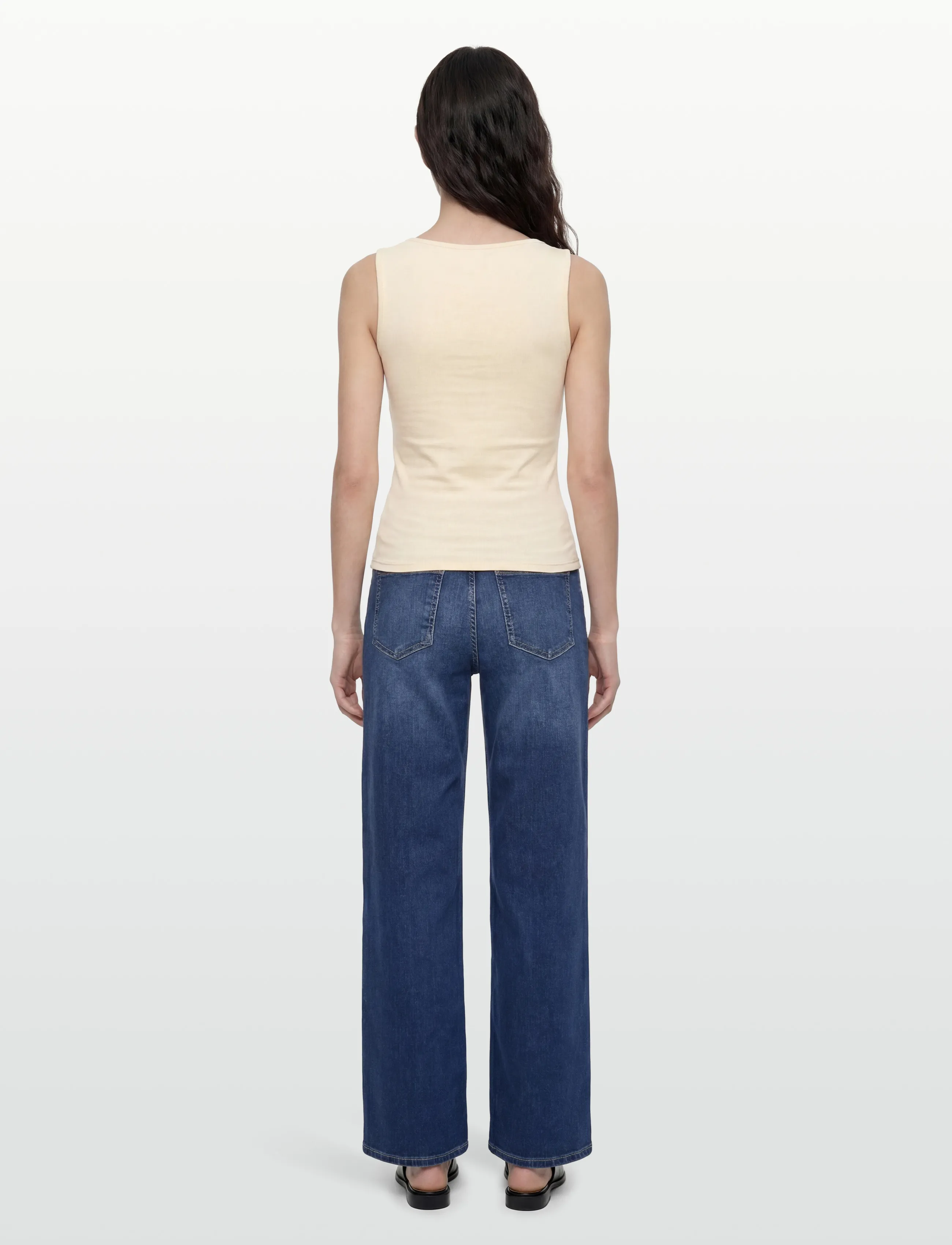 Gina Tricot - Square neck tank top - tanktops - afterglow (7209) - 4