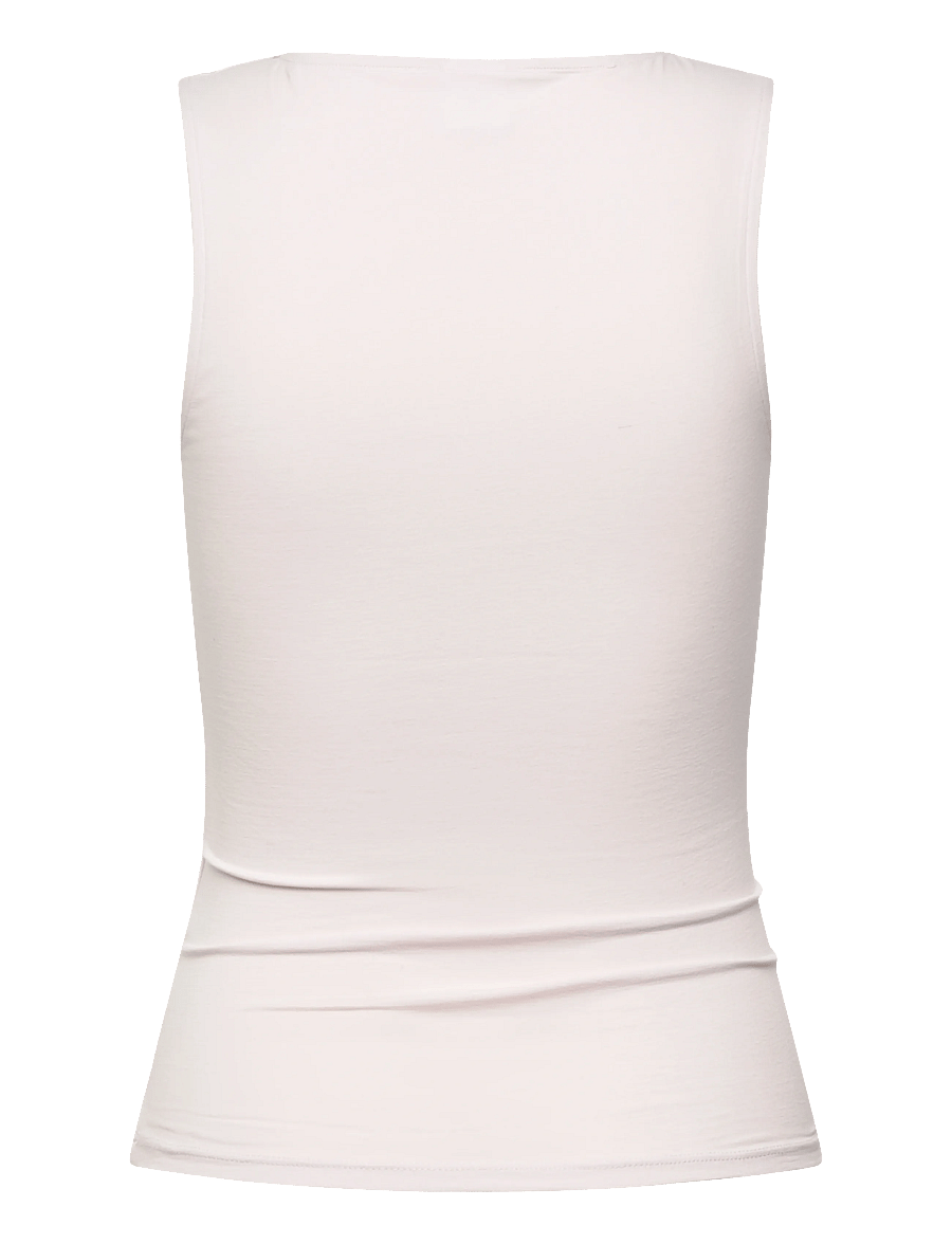 Gina Tricot - Square neck tank top - linnen - orchid tint - 2
