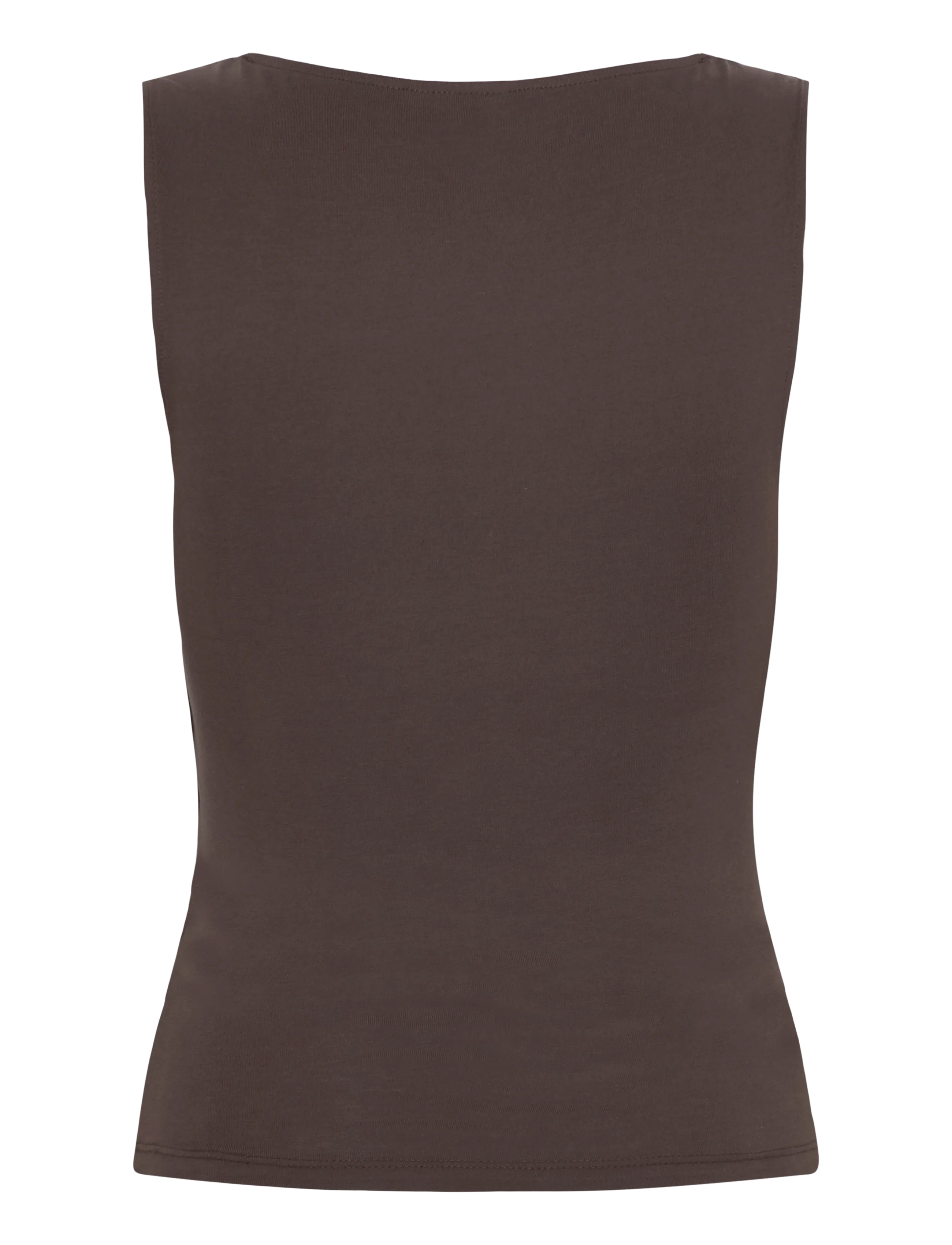 Gina Tricot - Square neck tank top - Ärmellose tops - seal brown (7083) - 2
