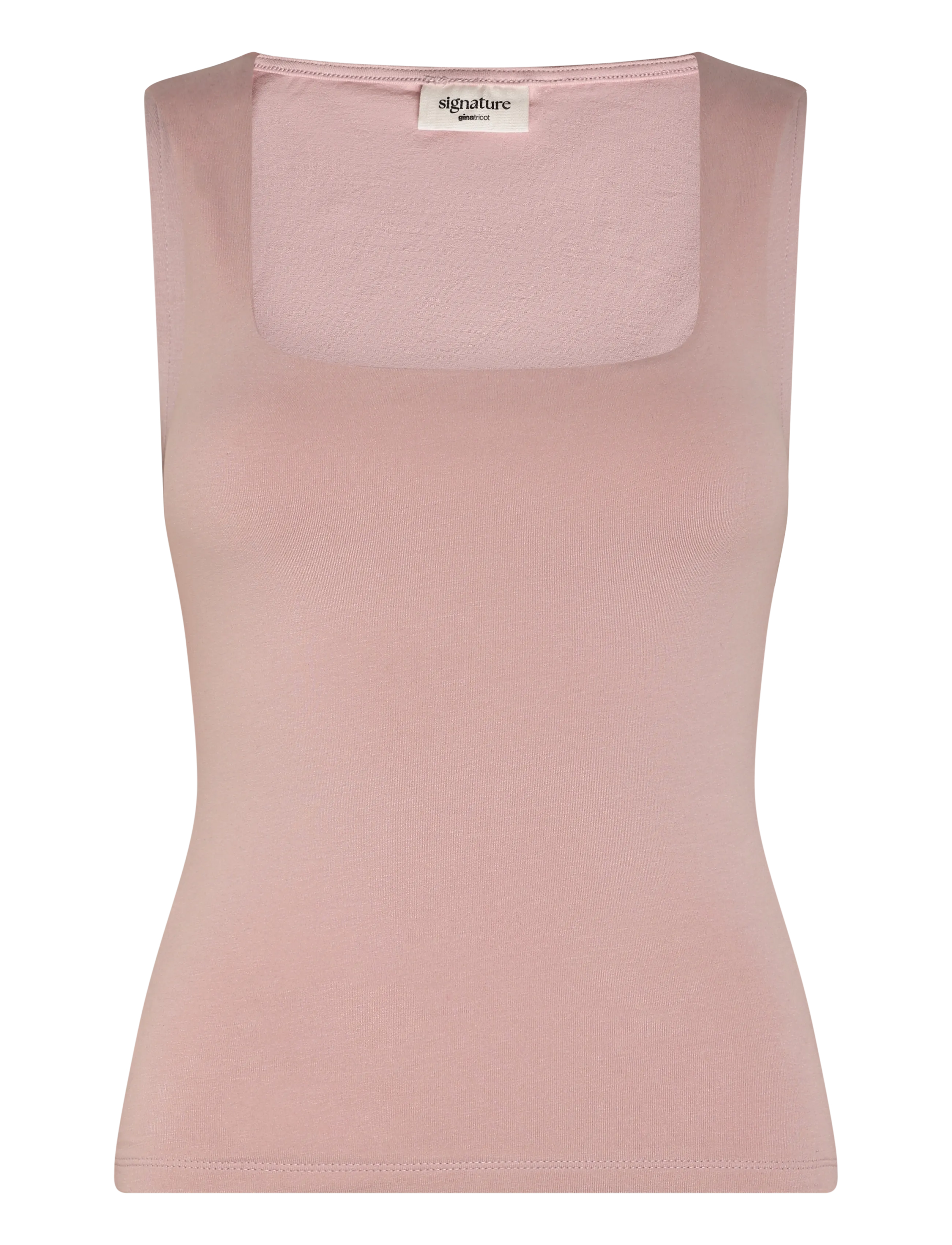 Gina Tricot Square neck tank top - Riided - VIOLET ICE / purple