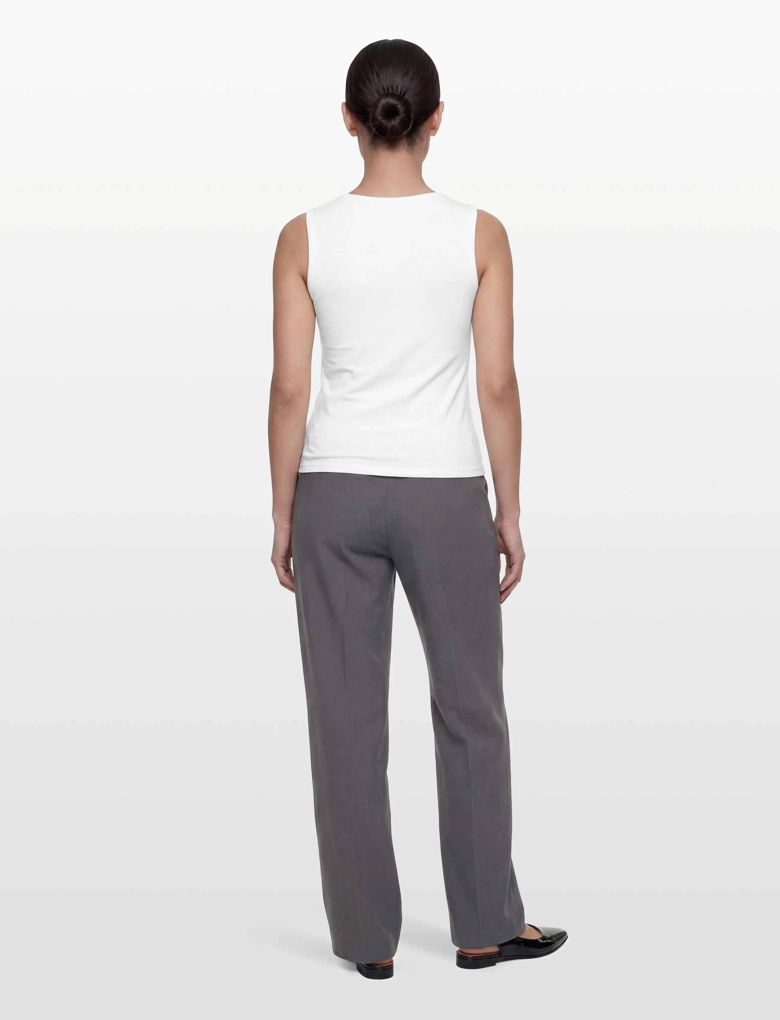 Gina Tricot - Square neck tank top - topid ja varrukateta alussärgid - white (1000) - 4