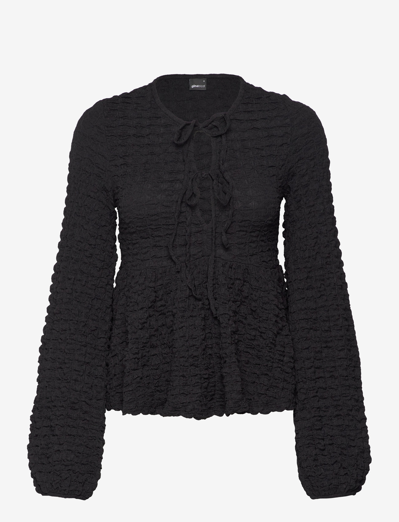 Gina Tricot - Boho top - pikkade varrukatega pluusid - black (9000) - 0