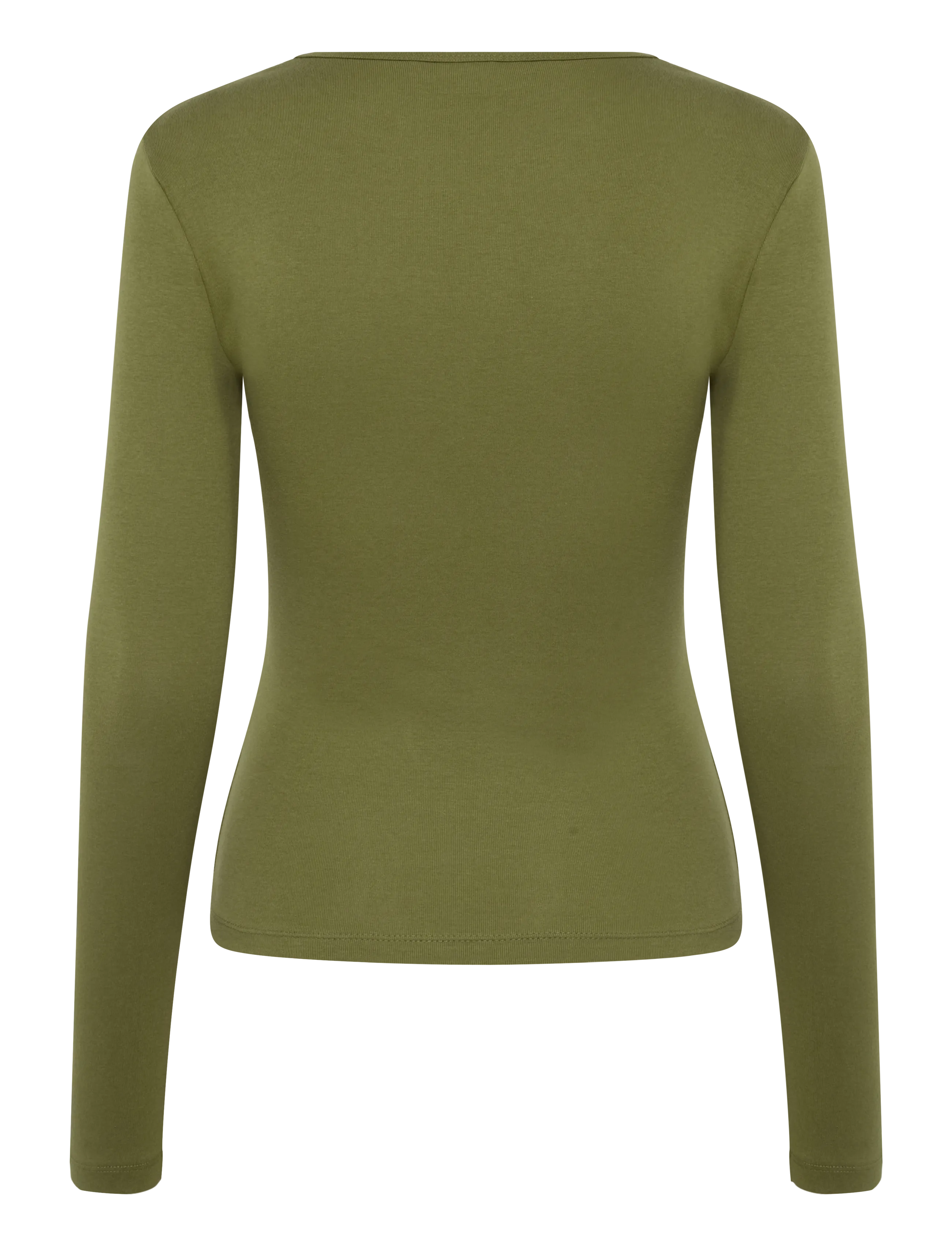 Gina Tricot - Tight fit long sleeve top - langermede topper - martini olive - 1