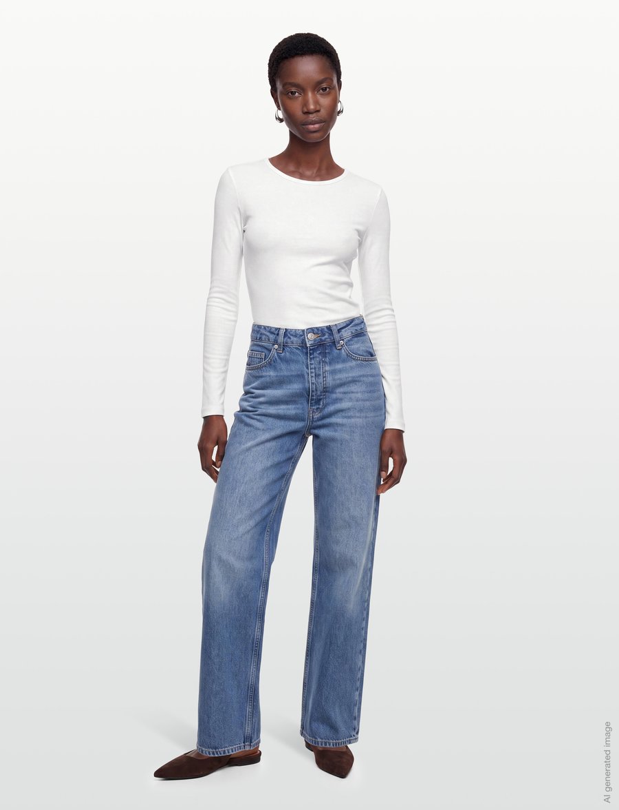 Gina Tricot - Tight fit long sleeve top - langærmede toppe - offwhite - 0