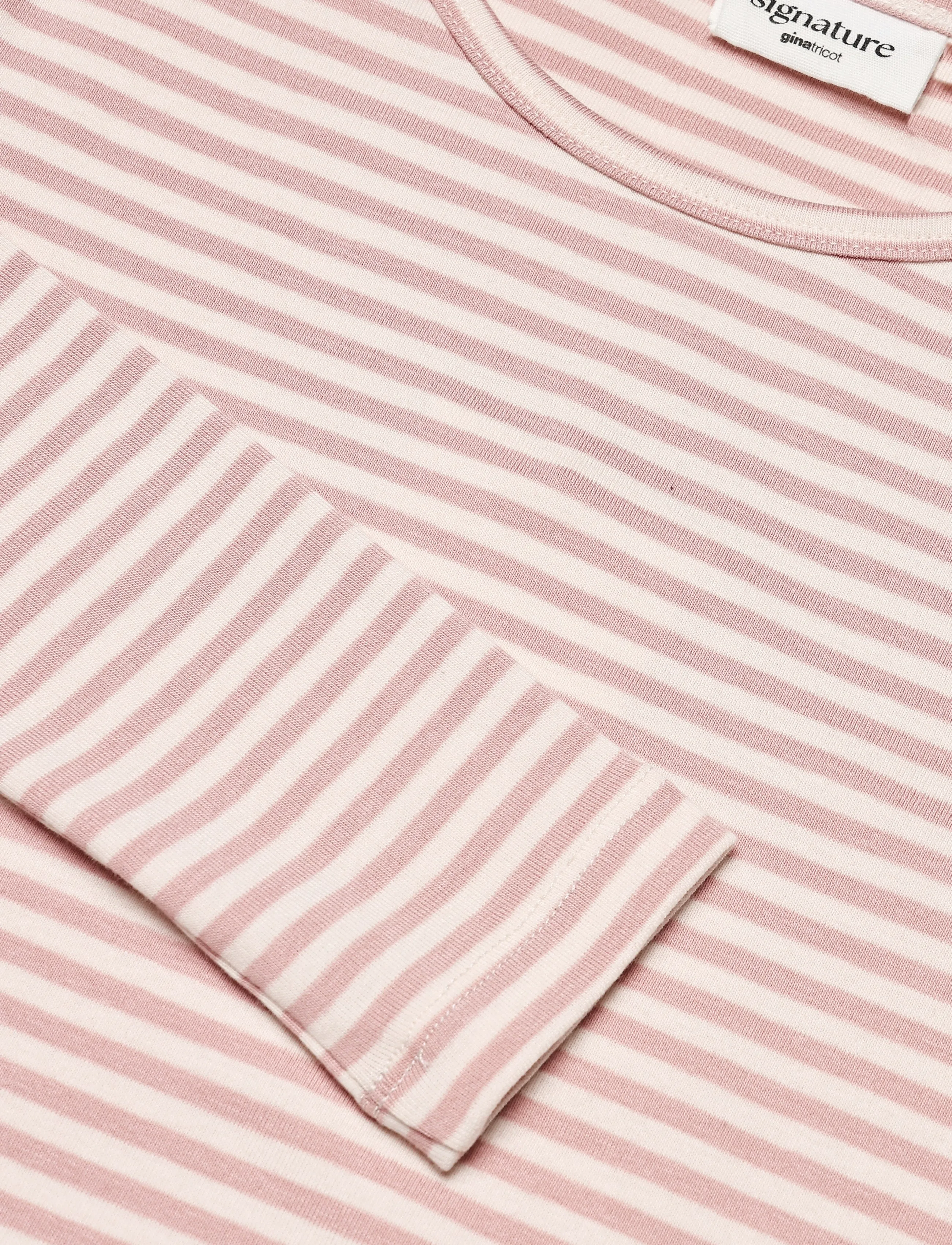 Gina Tricot - Tight fit long sleeve top - langærmede toppe - pink stripe - 2