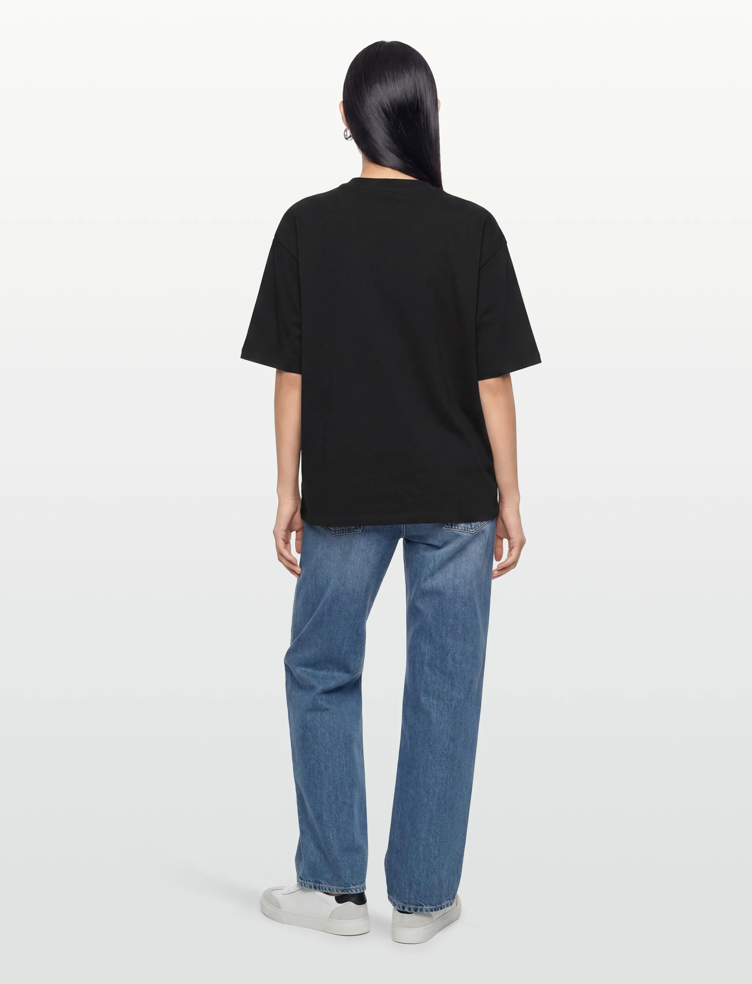 Gina Tricot - Oversized tee - t-shirts - black (9000) - 4