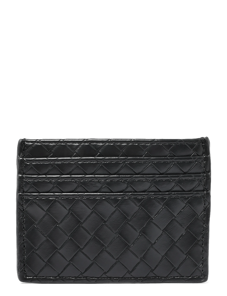 Gina Tricot - Braided card holder - kortholdere - black (9000) - 1