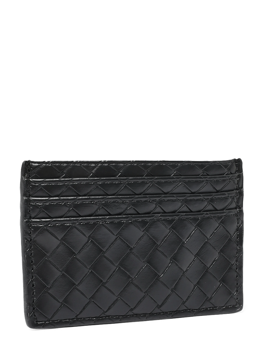 Gina Tricot - Braided card holder - kortholdere - black (9000) - 2