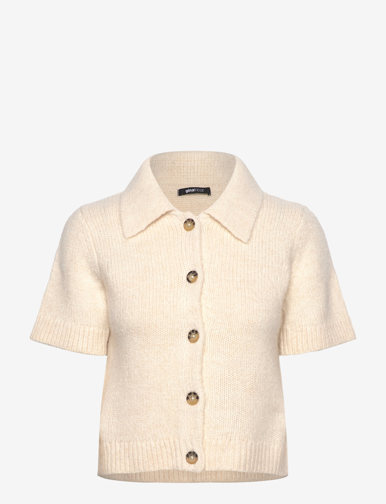 Gina Tricot - Knitted cardigan - swetry rozpinane - warm white (1212) - 0