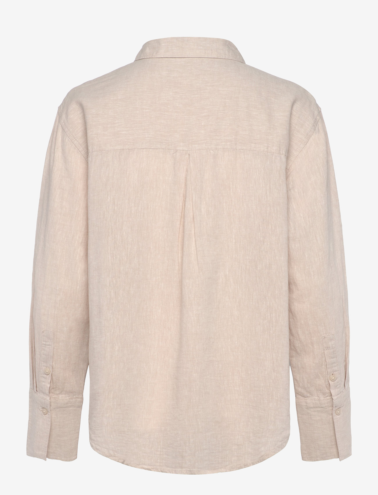 Gina Tricot - Linen blend shirt - linen shirts - lt linen beige (1037) - 1