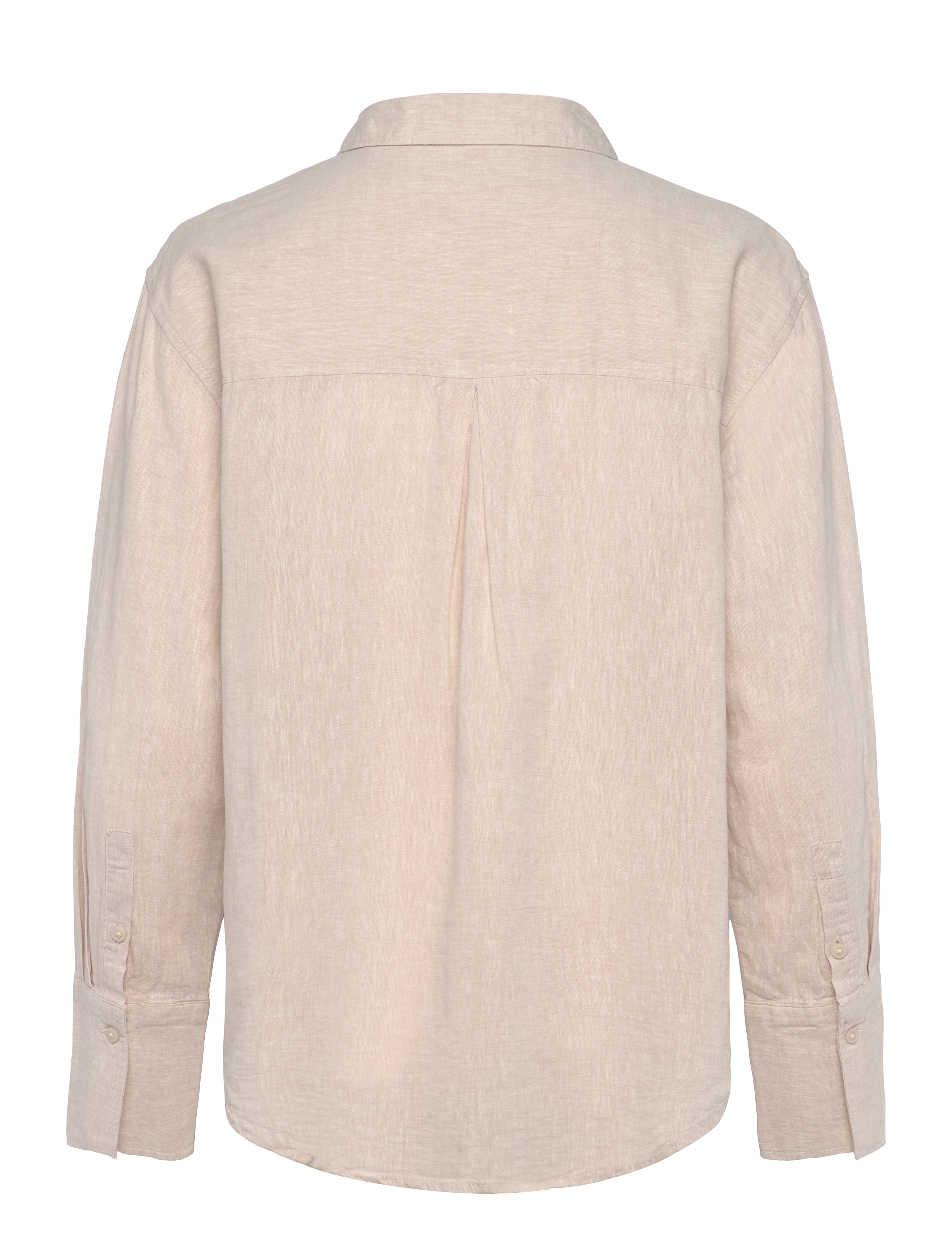 Gina Tricot - Linen blend shirt - lt linen beige (1037) - 1