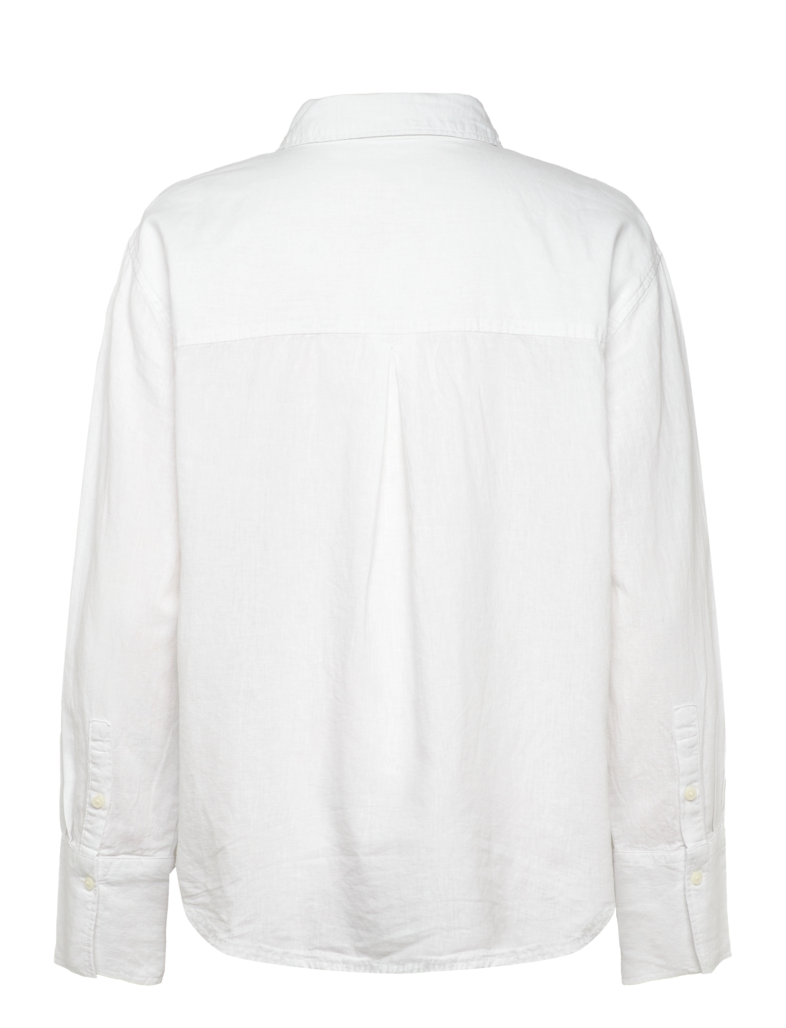 Gina Tricot - Linen blend shirt - leinenhemden - white (1000) - 1