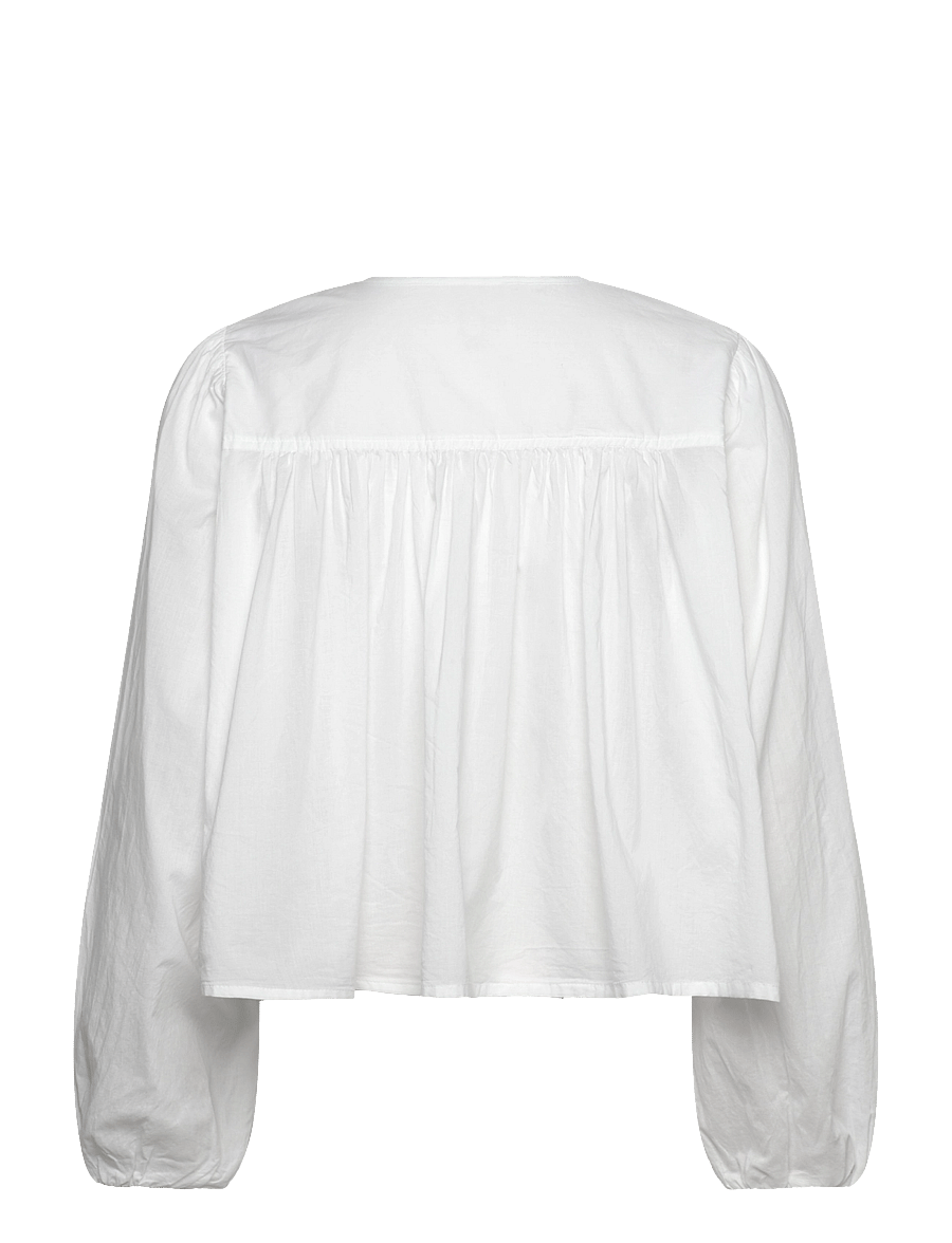 Gina Tricot - Boho blouse - langærmede bluser - white (1000) - 1