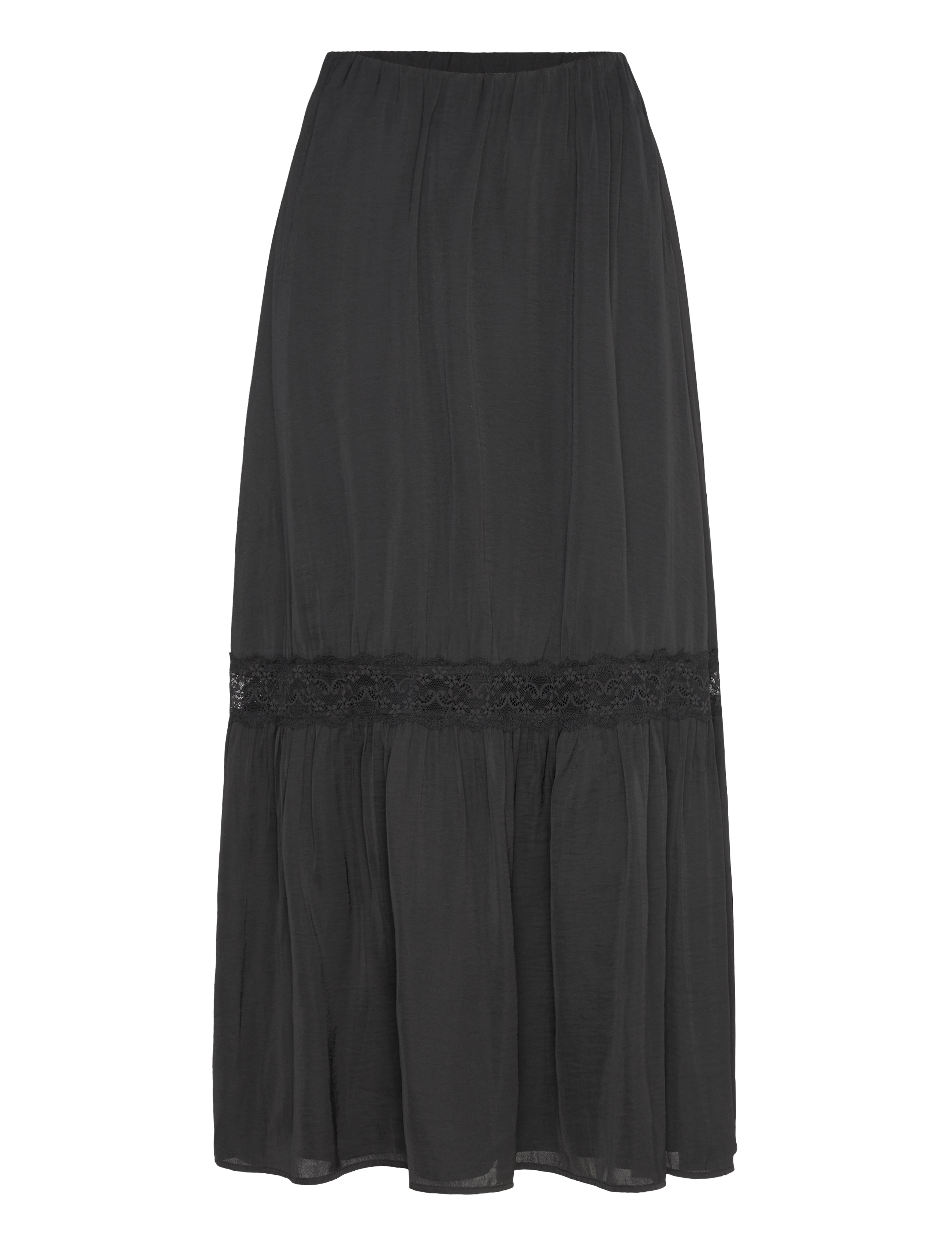 Gina Tricot Maxi Skirt, S, Black, Nederdele > Maxi Nederdele, Dame
