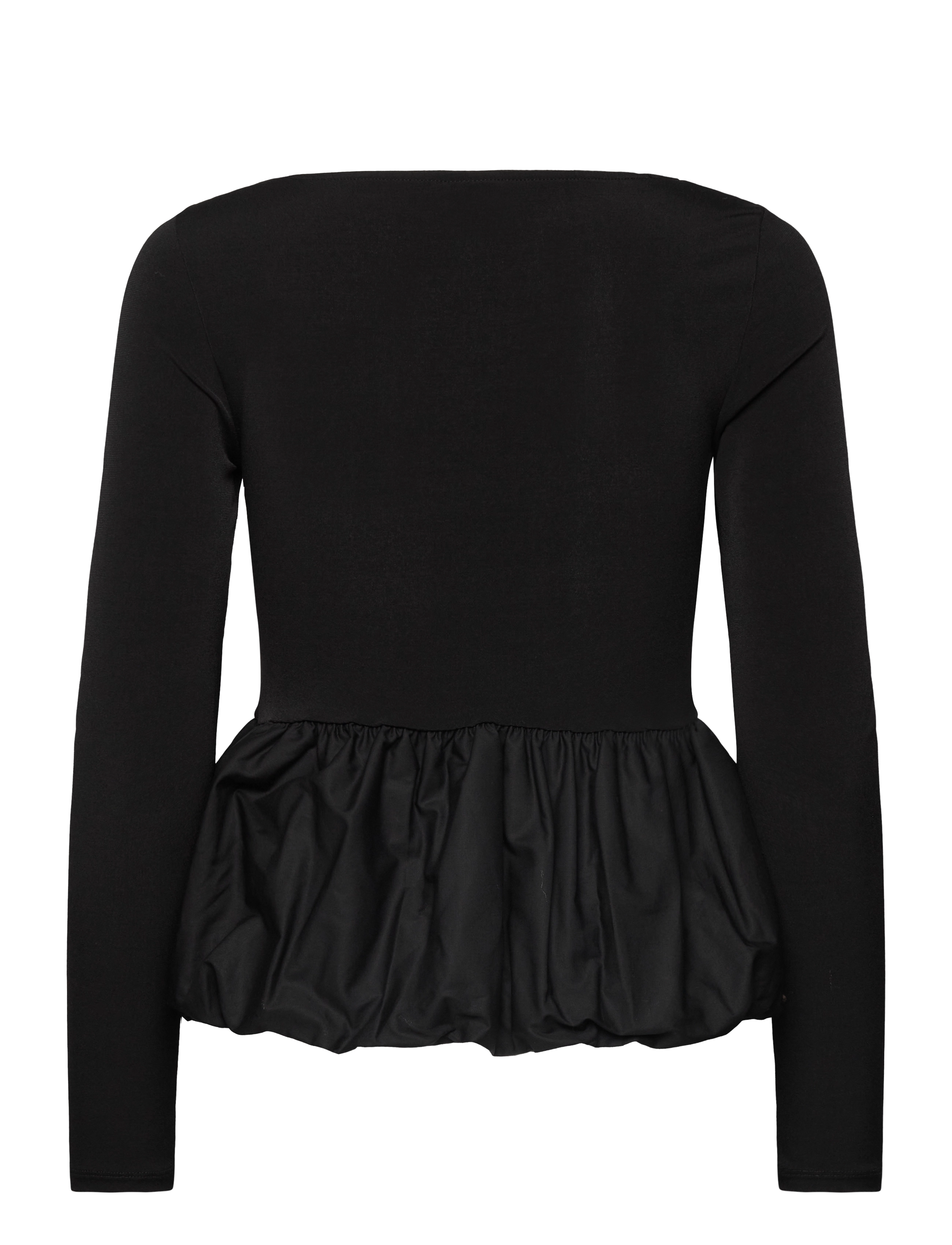 Gina Tricot - Peplum top - t-shirts met lange mouwen - black (9000) - 1