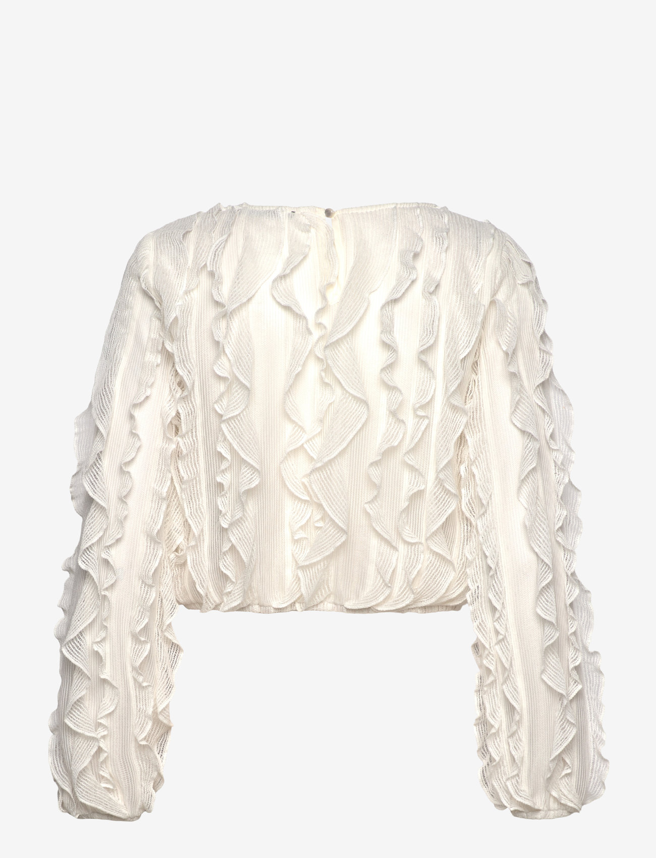 Gina Tricot - Frill top - langärmlige blusen - ecru (1045) - 1