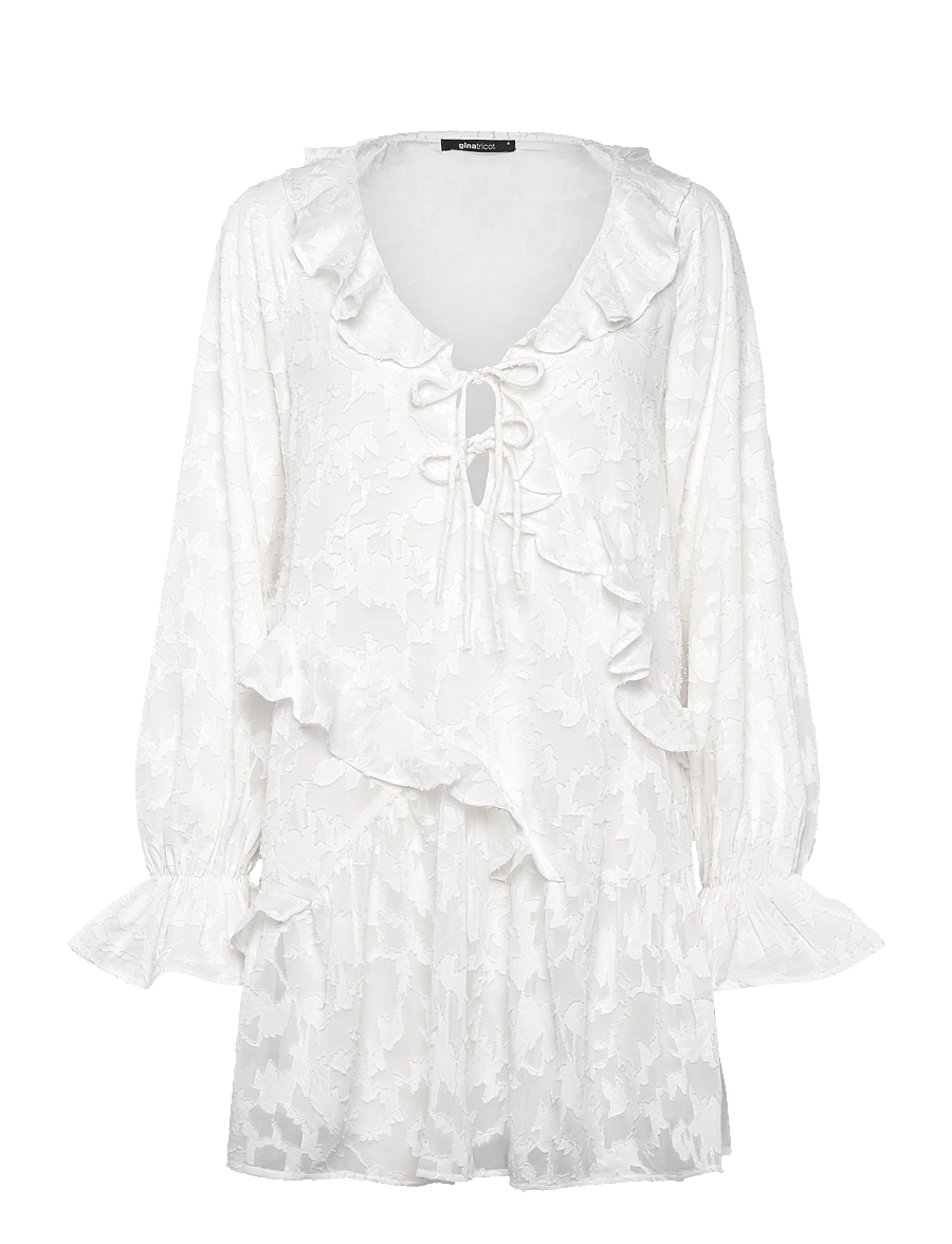 Gina Tricot - Mini dress - rippijuhlat - offwhite - 0