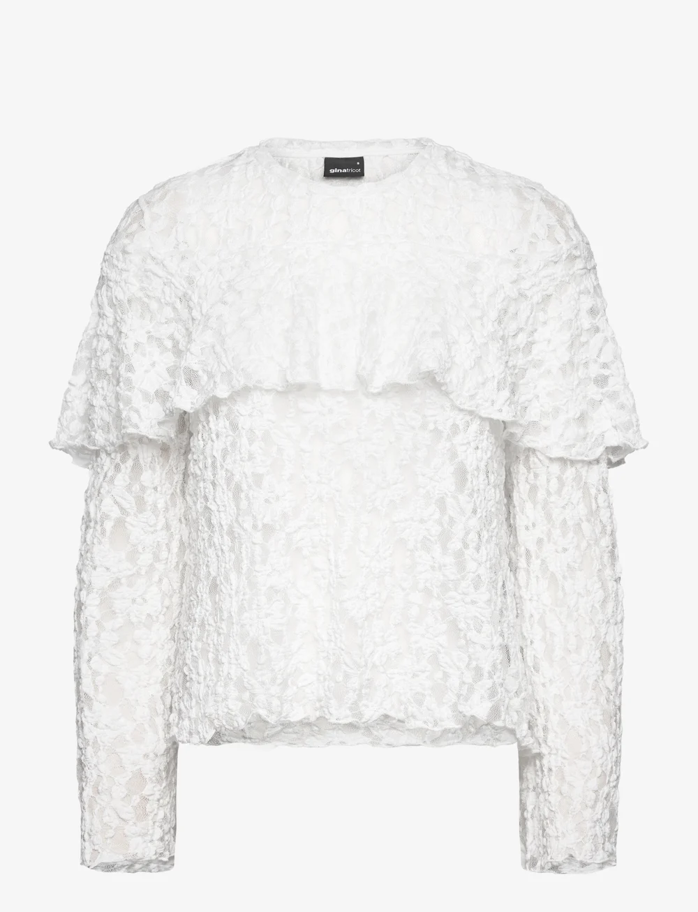 Gina Tricot - Boho lace top - langärmlige blusen - offwhite - 0