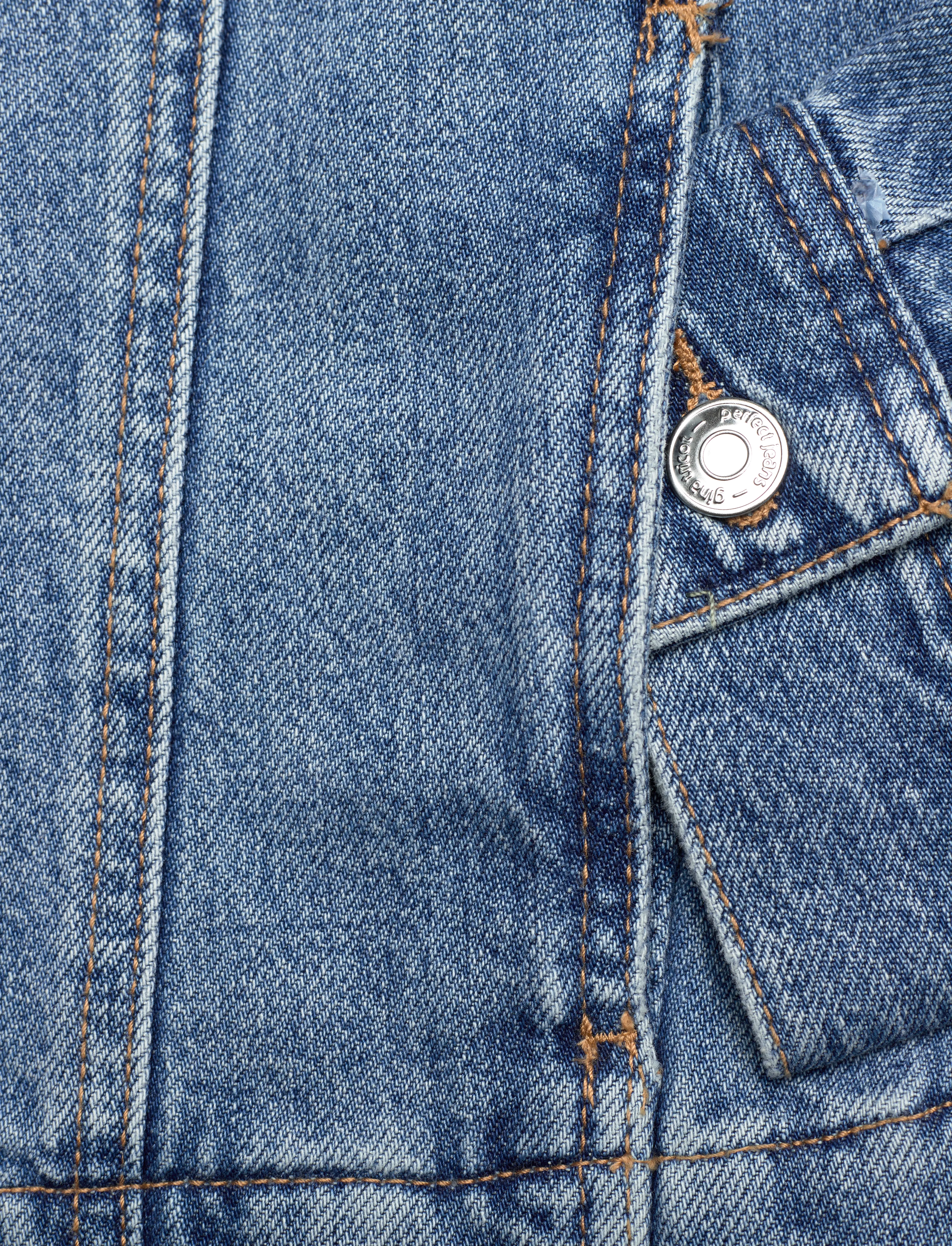 Gina Tricot - Collarless denim jacket - kevadjoped - mid blue - 3