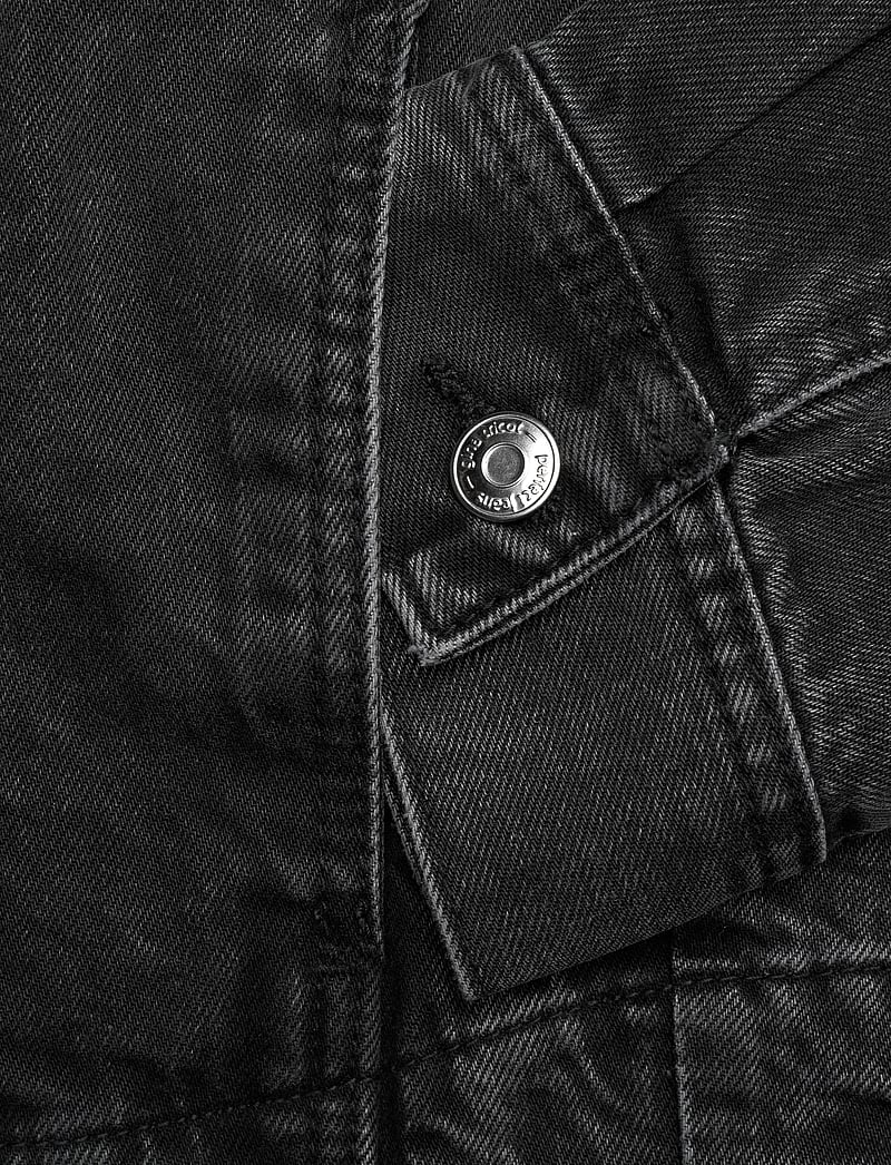 Gina Tricot - Collarless denim jacket - jeansjacken - offblack - 3