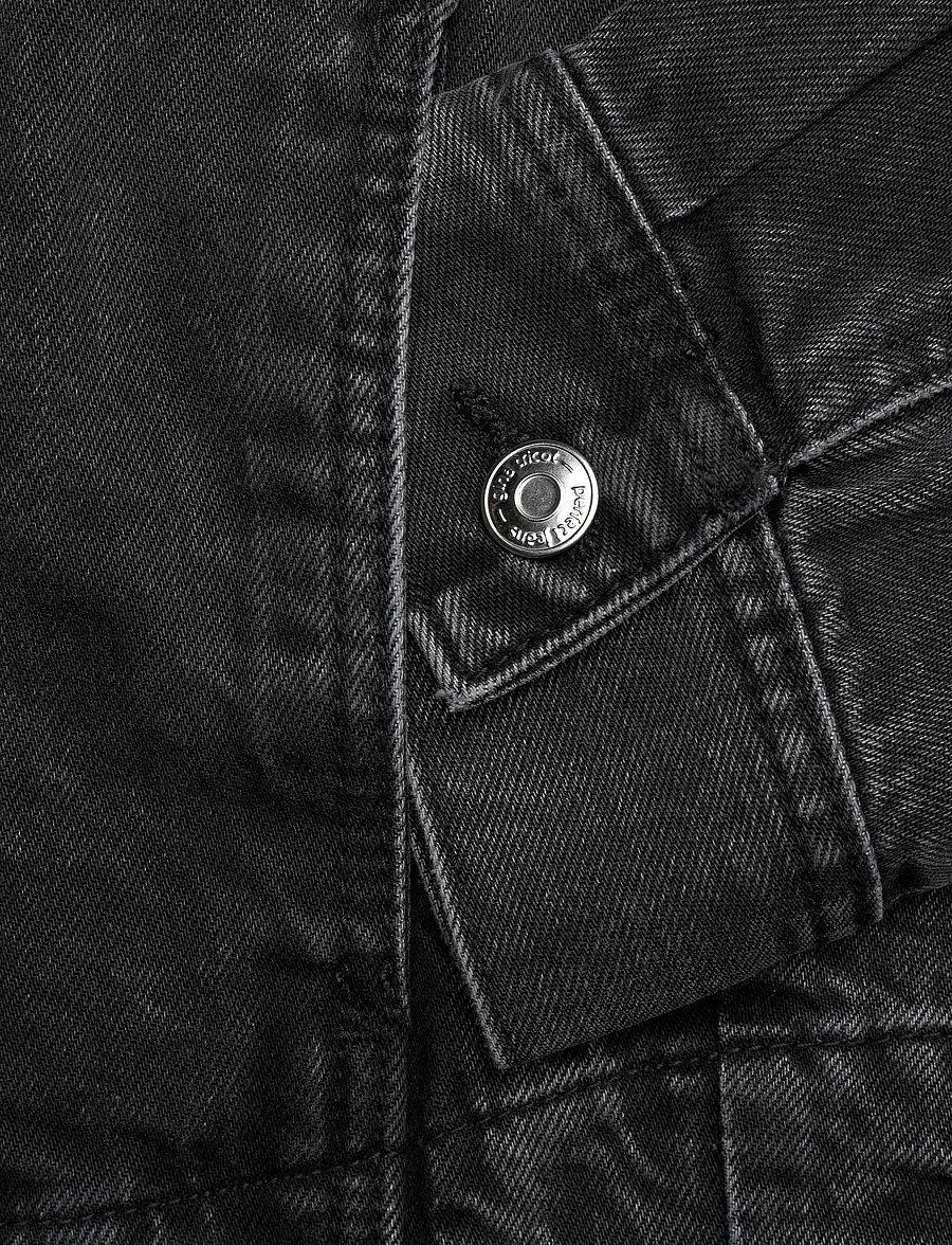 Gina Tricot - Collarless denim jacket - spijkerjassen - offblack - 3