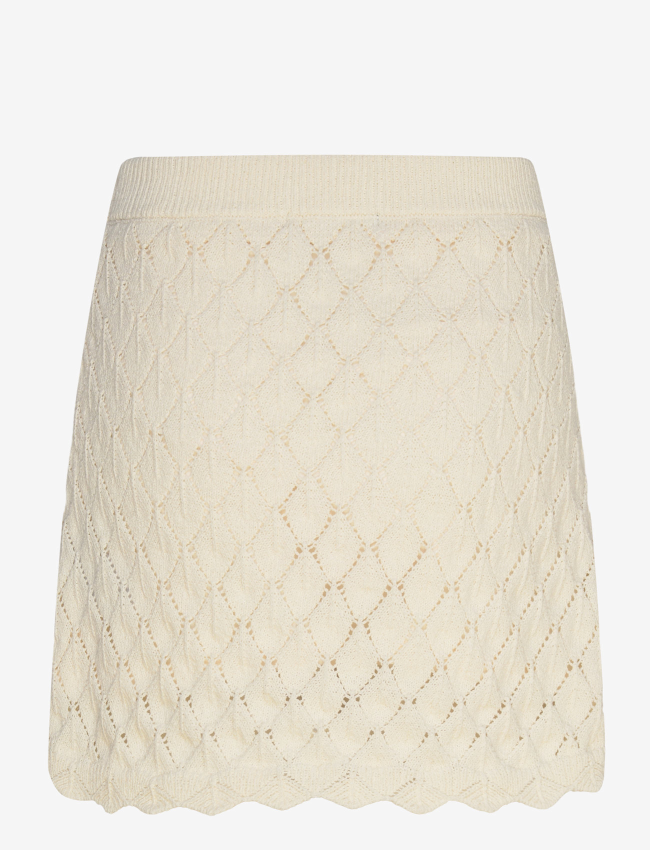 Gina Tricot - Knitted crochet mini skirt - korte nederdele - cream (1047) - 1