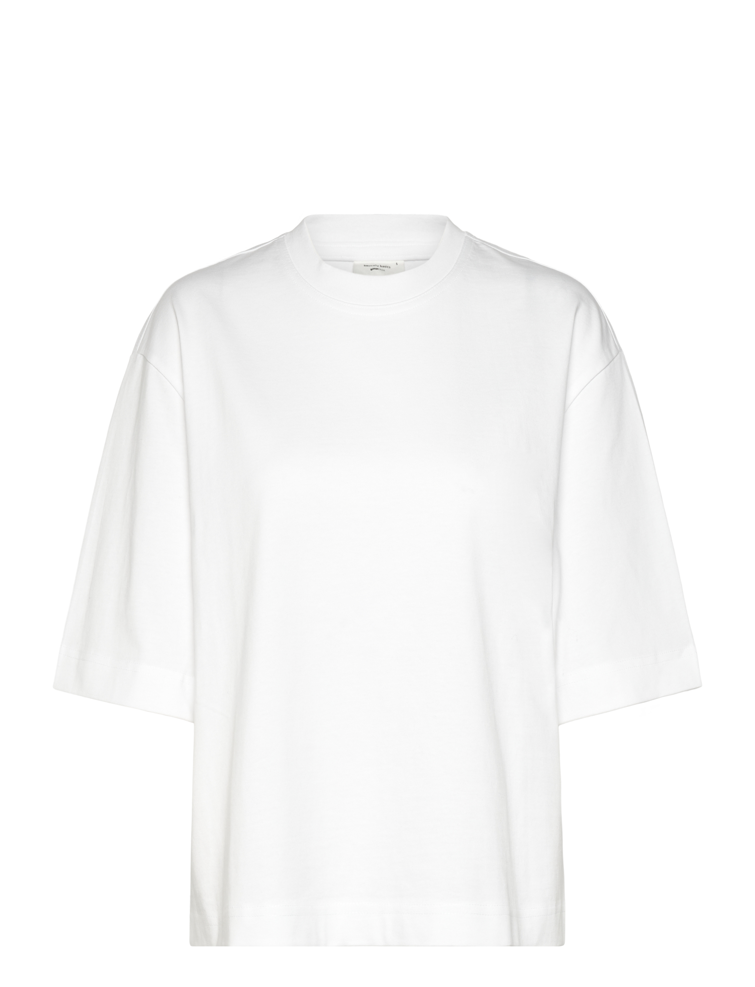 Gina Tricot Perfect boxy tee - Riided - WHITE (1000) / white