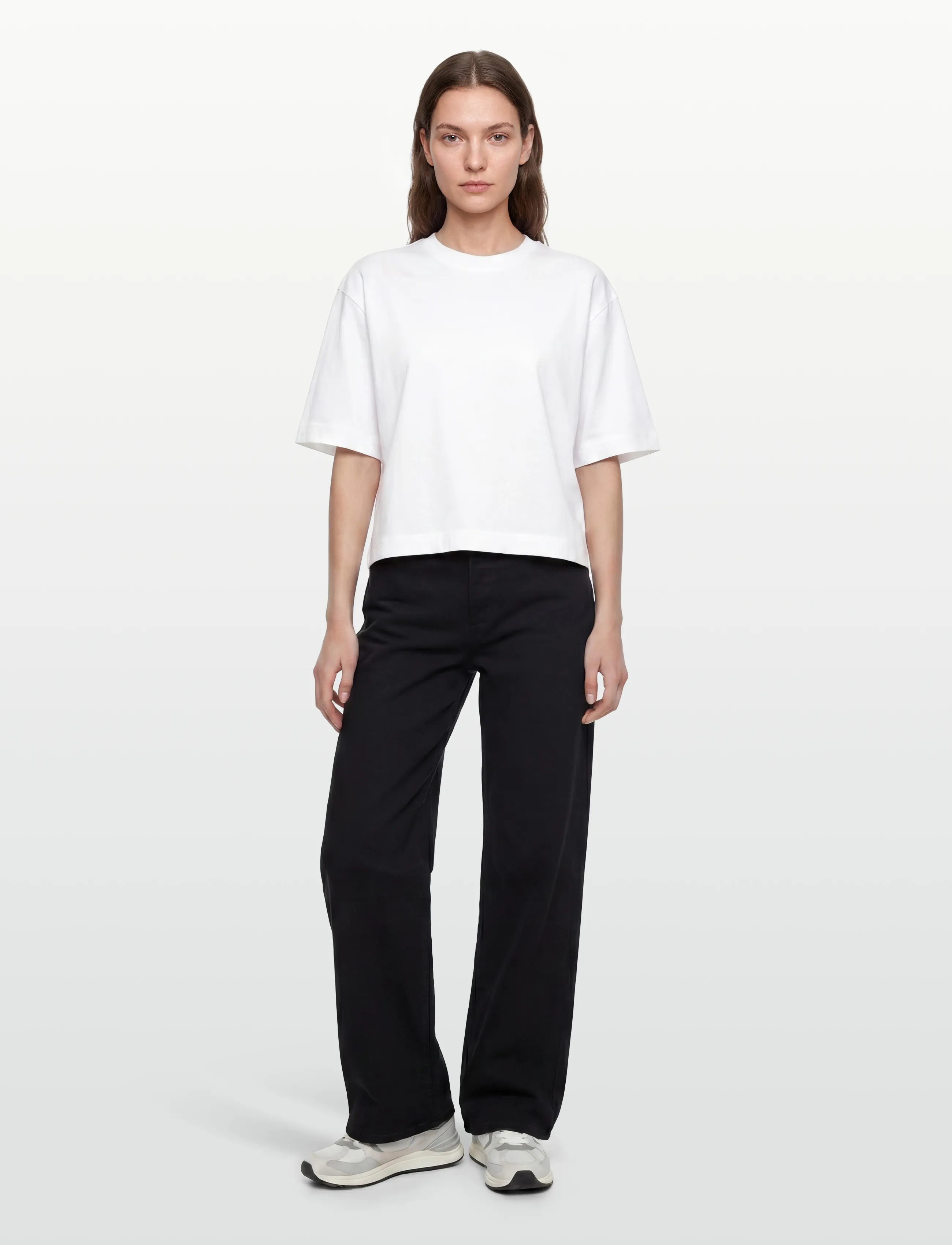 Gina Tricot Perfect boxy tee - T-shirts - WHITE (1000) / white