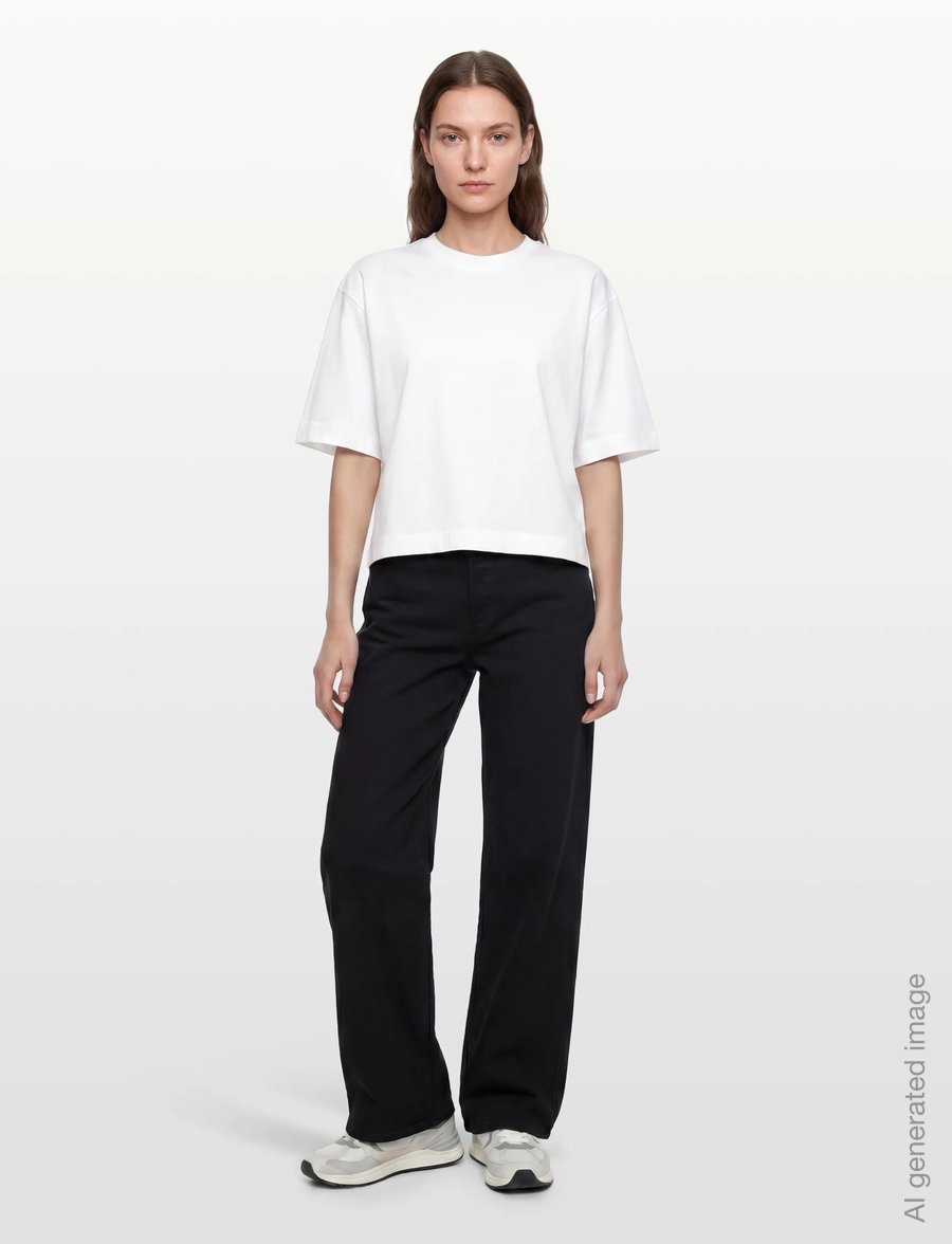 Gina Tricot - Perfect boxy tee - t-särgid - white (1000) - 0