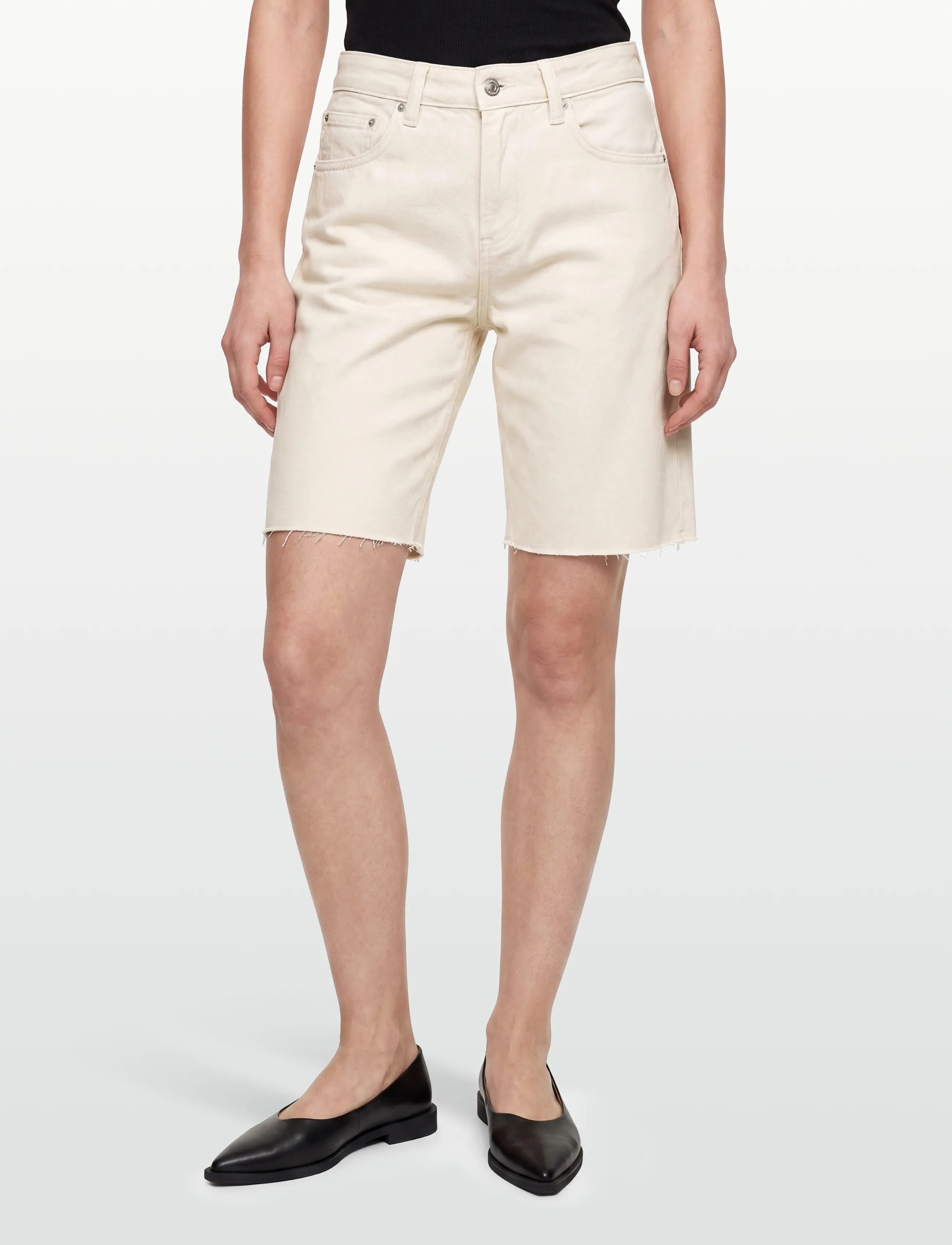 Gina Tricot - Denim jorts - jeansshorts - ecru (1045) - 3