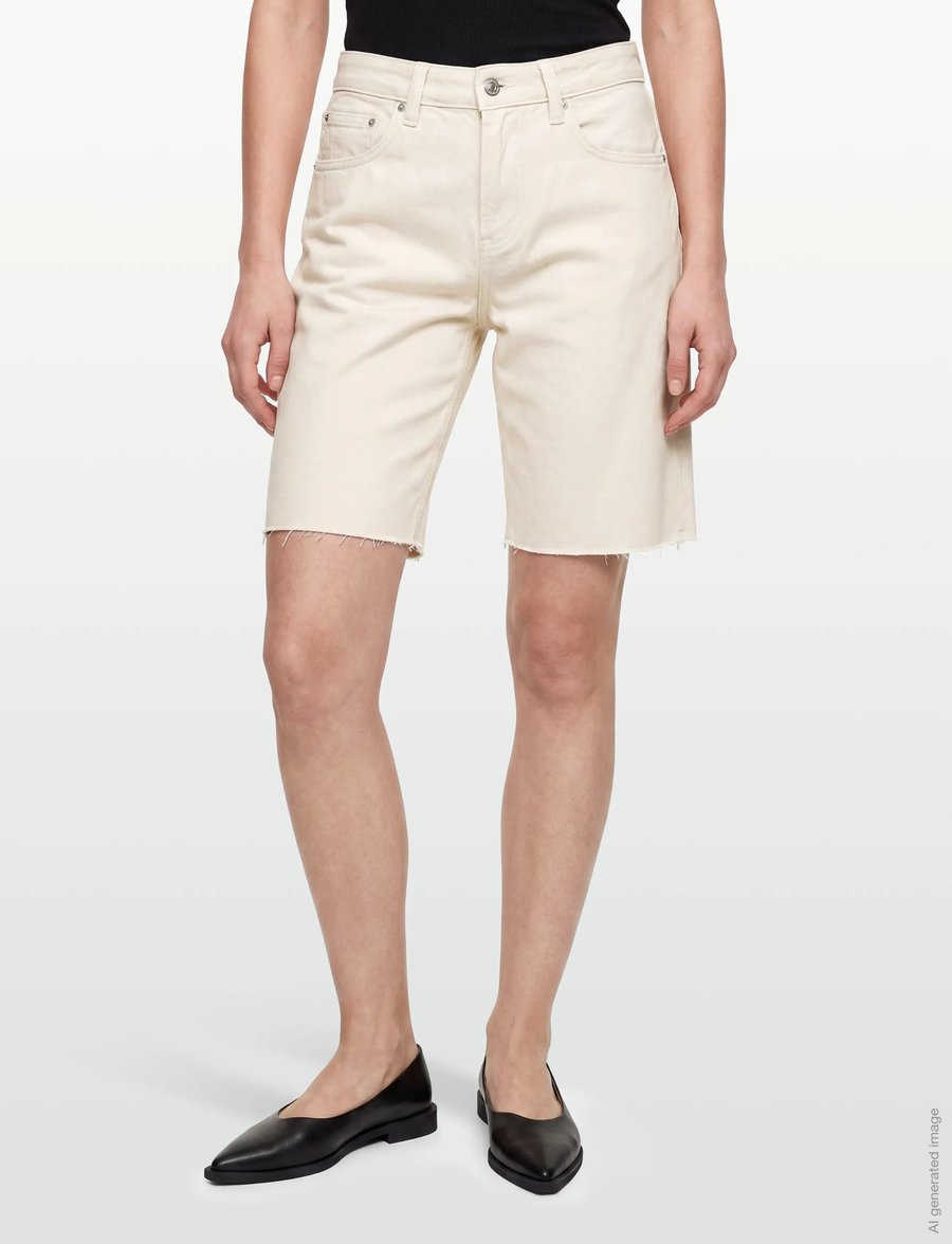Gina Tricot - Denim jorts - jeansshorts - ecru (1045) - 3