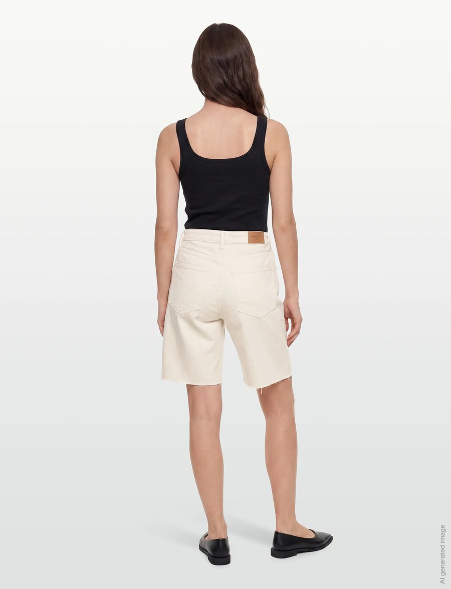 Gina Tricot - Denim jorts - jorty - ecru (1045) - 4