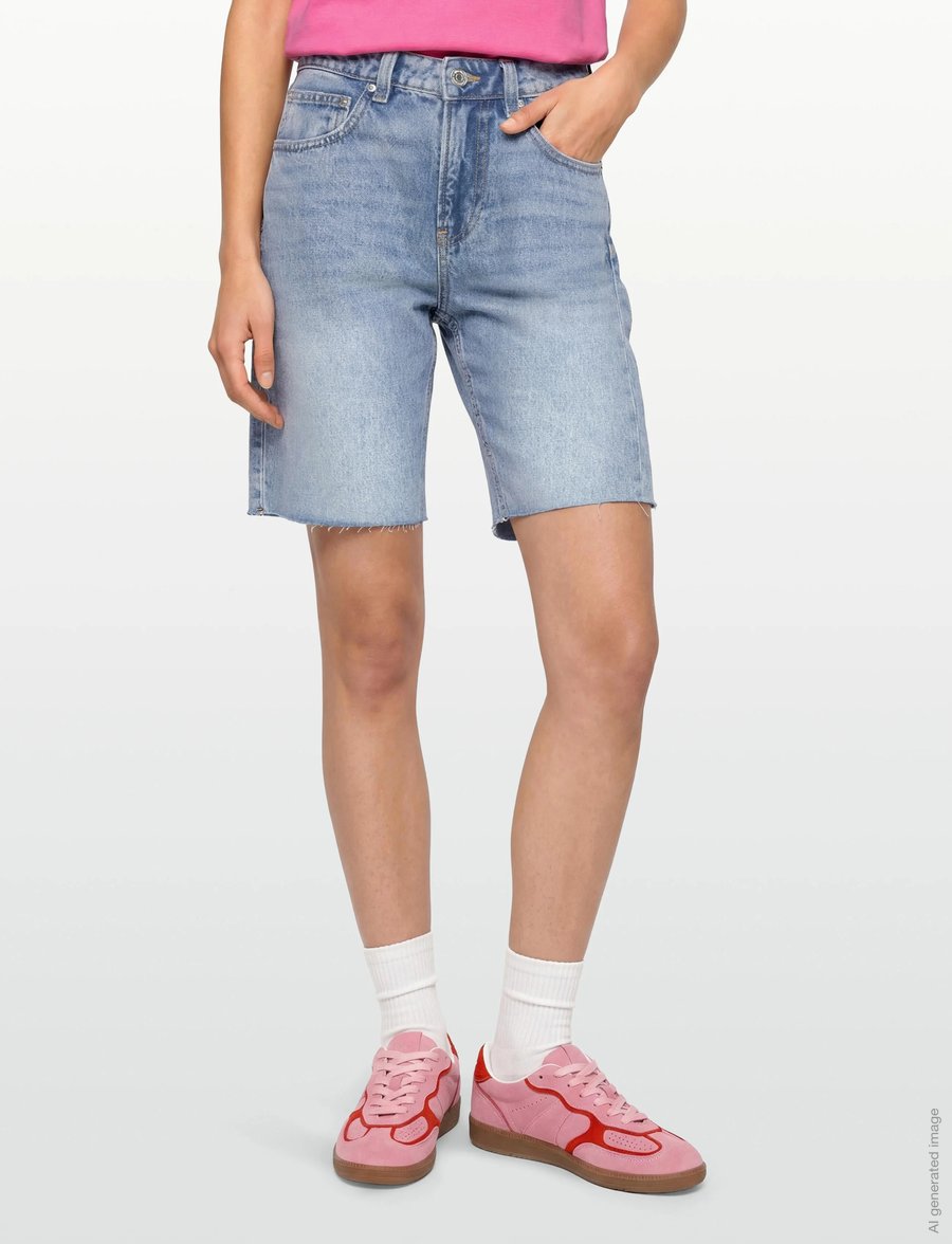 Gina Tricot - Denim jorts - jorts - mid blue - 3
