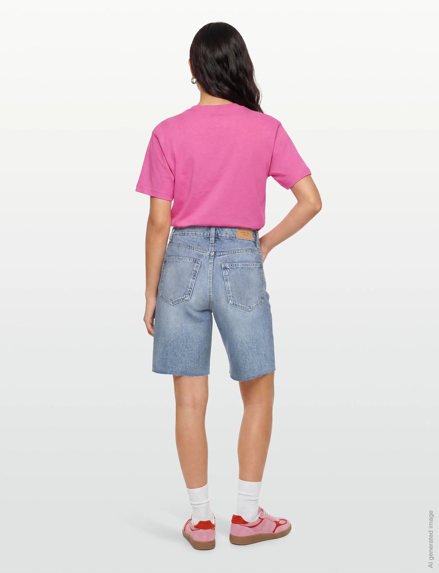 Gina Tricot - Denim jorts - jorts - mid blue - 4