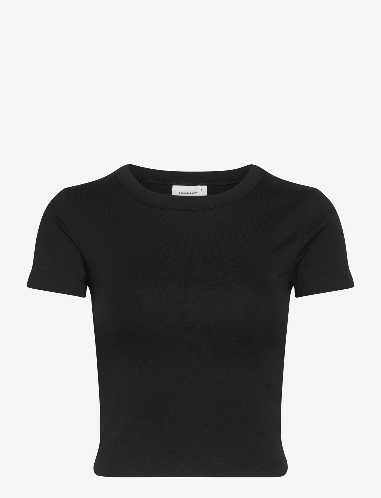 Gina Tricot - Basic tight top - t-shirts - black (9000) - 0