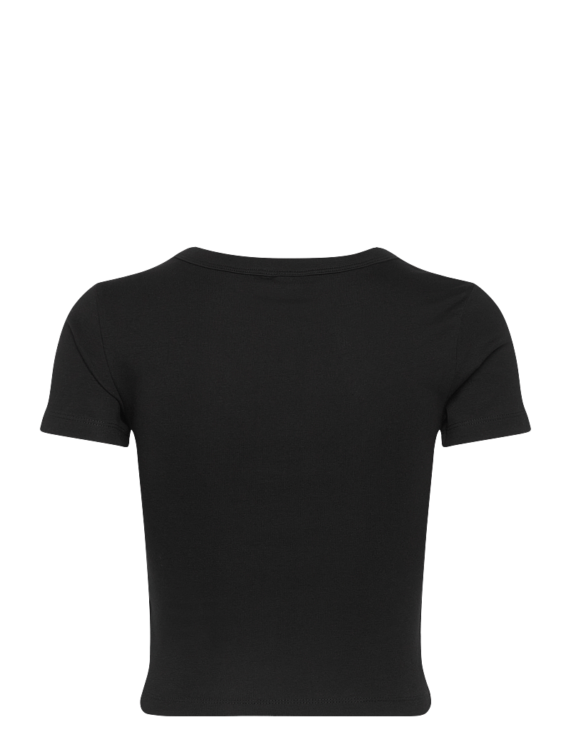 Gina Tricot - Basic tight top - t-shirts - black (9000) - 1