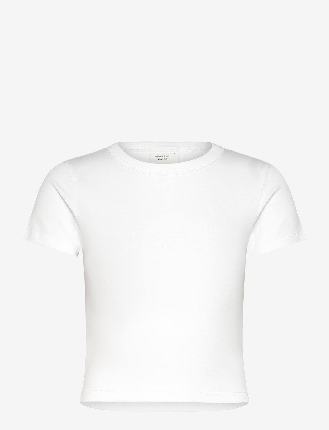 Gina Tricot - Basic tight top - t-shirts - white (1000) - 0