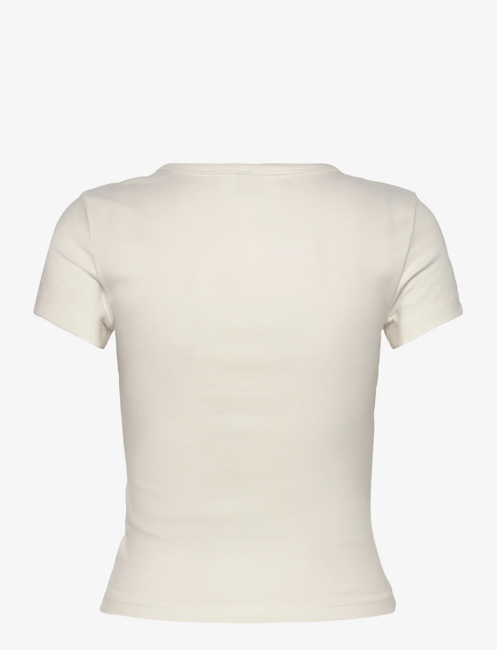 Gina Tricot - Printed tight top - t-särgid - offwhite/brown (1710) - 1