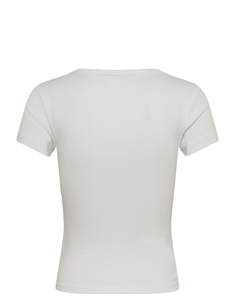 Gina Tricot - Printed tight top - t-shirts - olive branch (6205) - 1