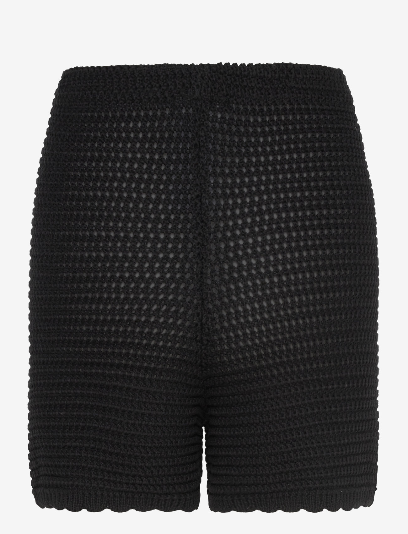Gina Tricot - Knitted crochet shorts - casual shorts - black (9000) - 1