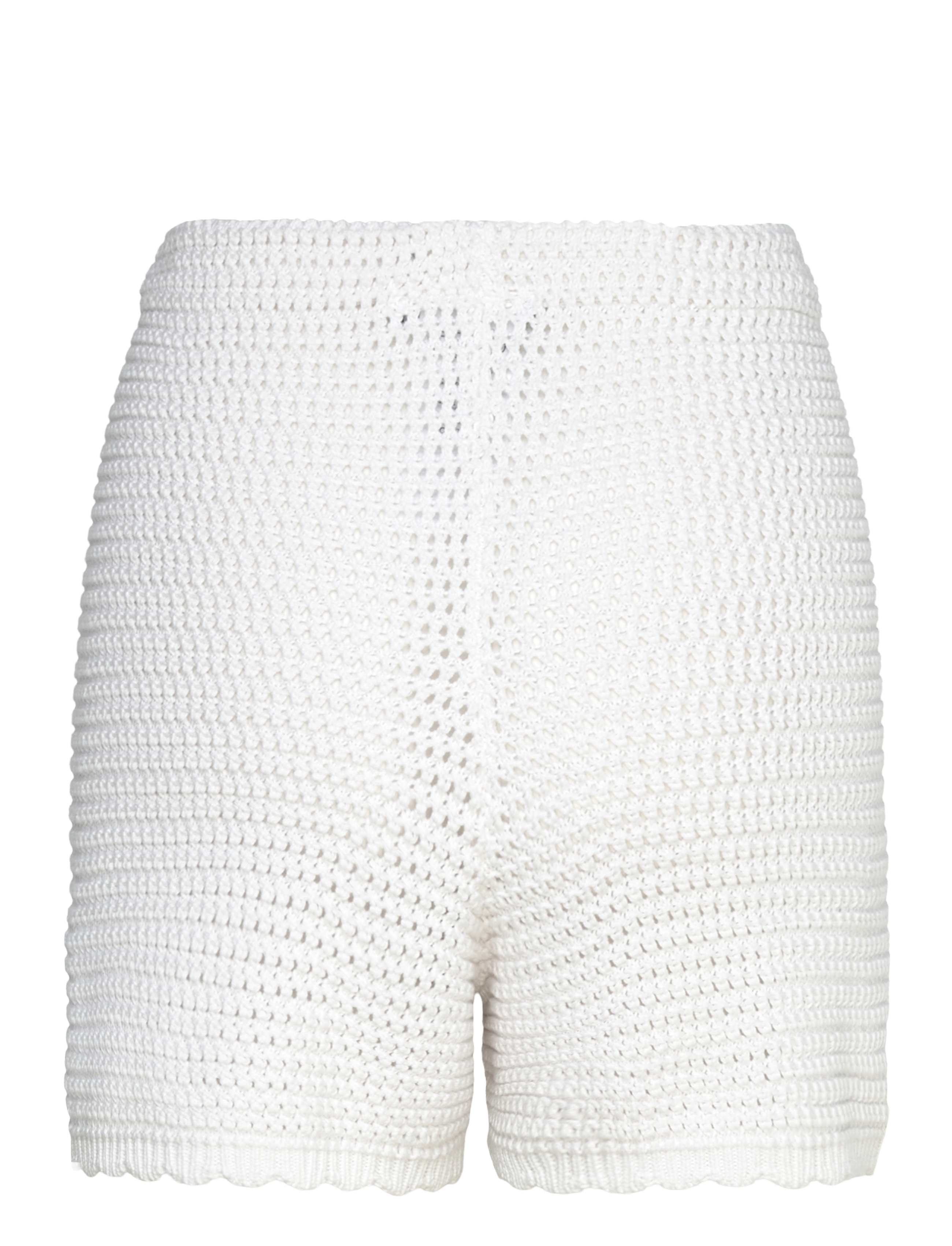 Gina Tricot - Knitted crochet shorts - freizeitshorts - bright white (1028) - 1