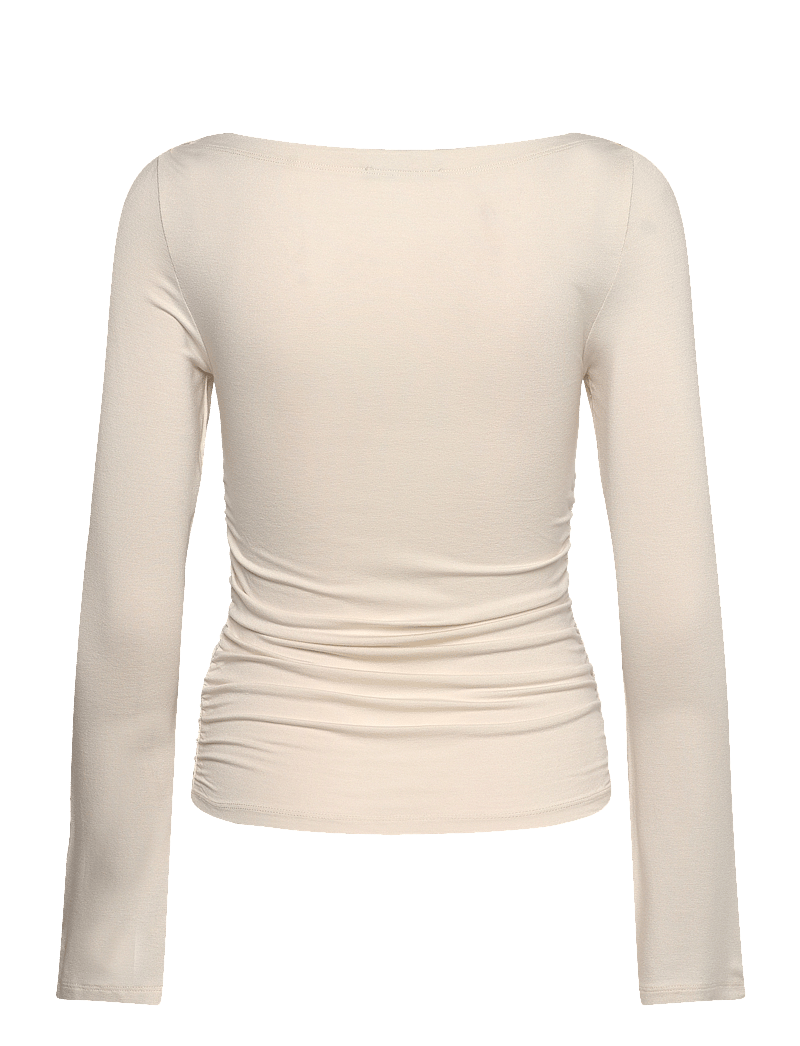 Gina Tricot - Soft touch boatneck top - pikkade varrukatega alussärgid - tofu (7170) - 1