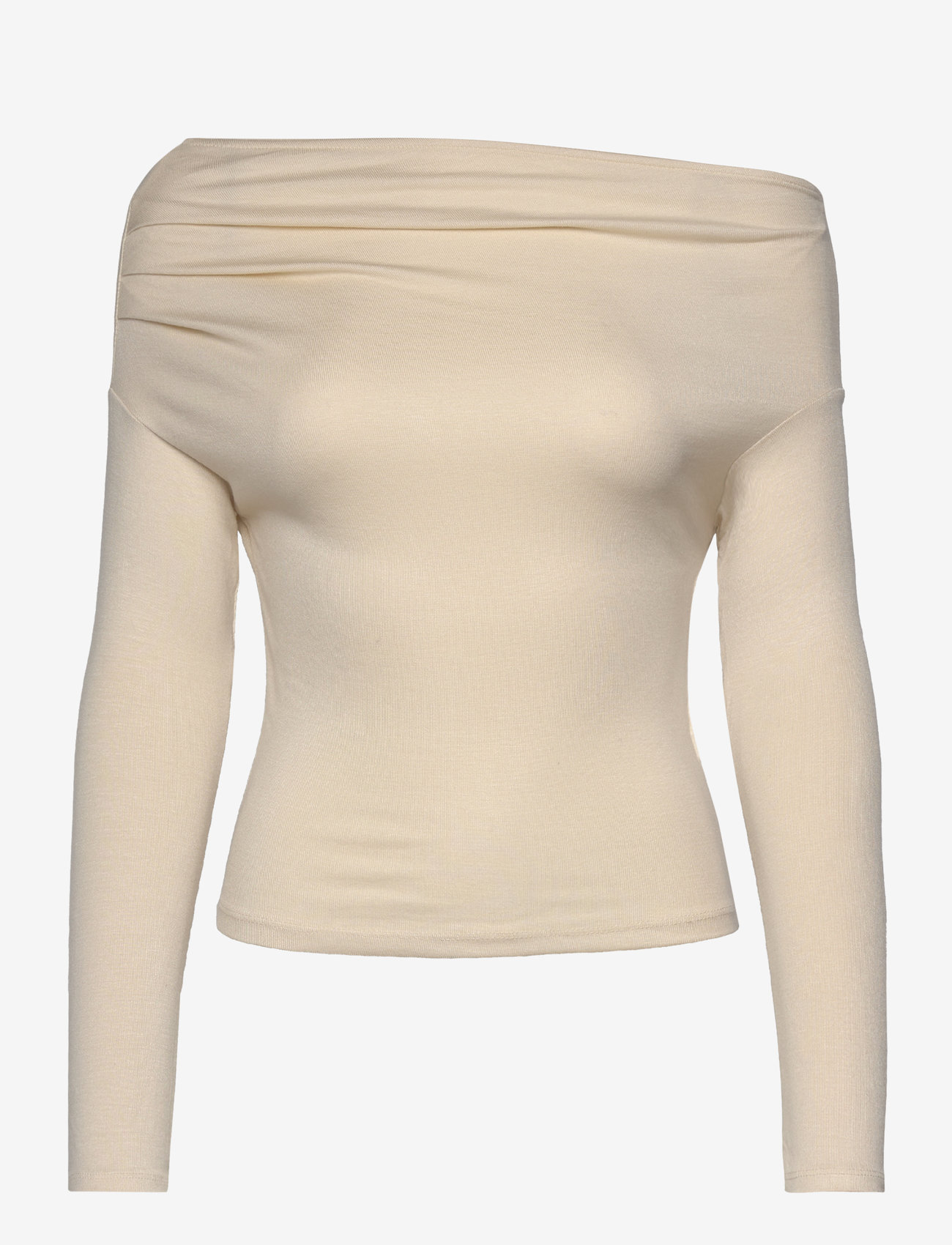 Gina Tricot - Asymmetric top - long-sleeved tops - turtledove (7139) - 0