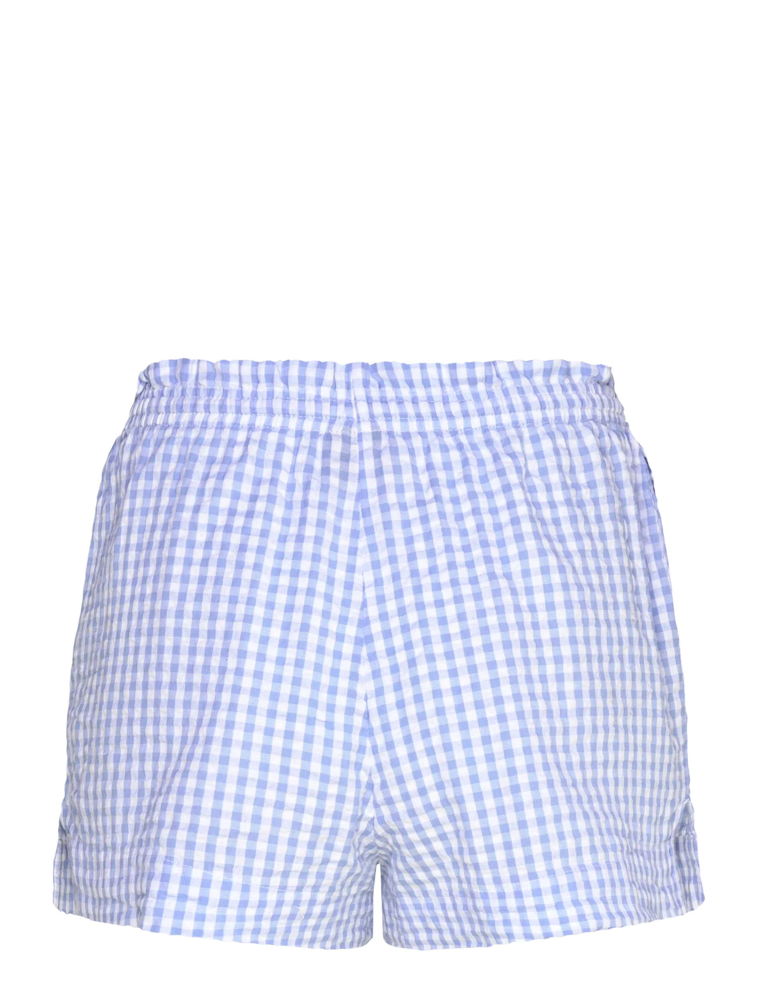 Gina Tricot - Seersucker shorts - rennot shortsit - blue check - 1