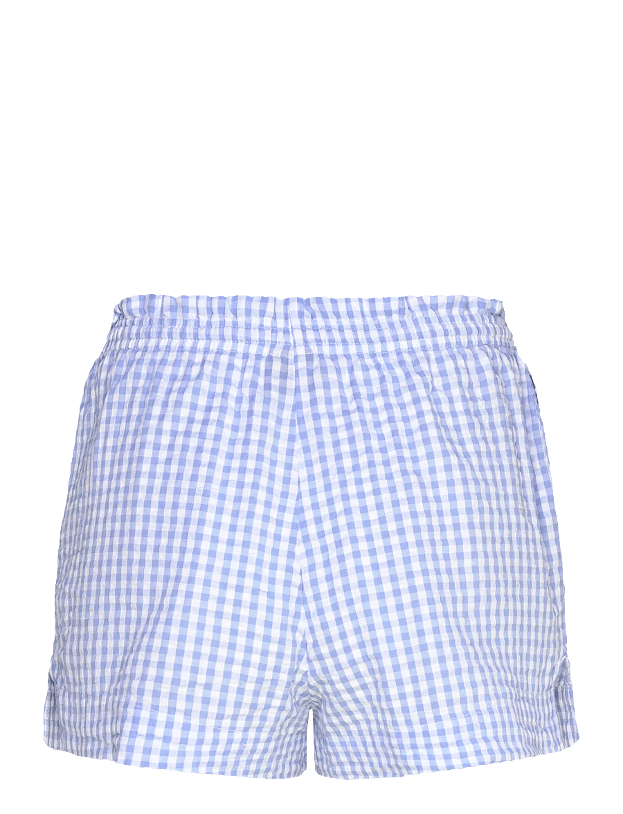 Gina Tricot - Seersucker shorts - casual shorts - blue check - 1