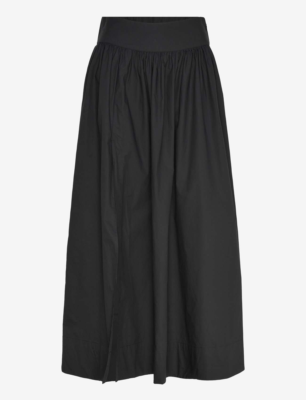 Gina Tricot - Poplin skirt - maxi röcke - black (9000) - 0