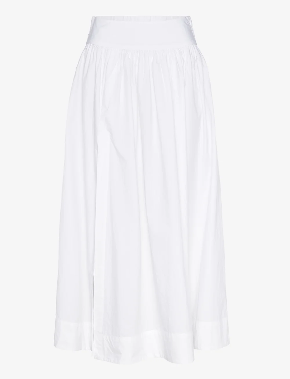 Gina Tricot - Poplin skirt - ilgi sijonai - white (1000) - 0