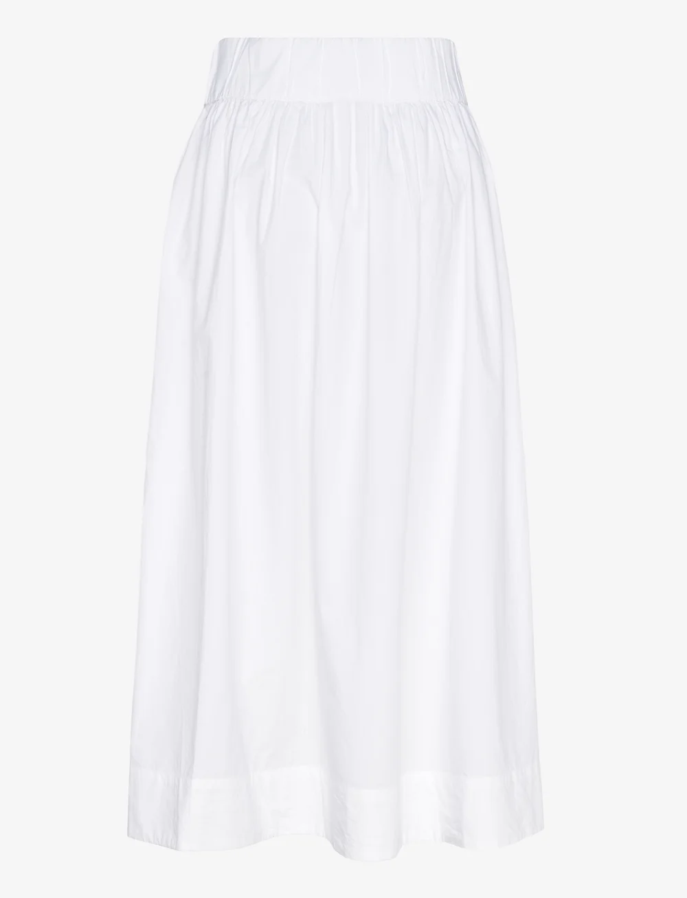 Gina Tricot - Poplin skirt - ilgi sijonai - white (1000) - 1